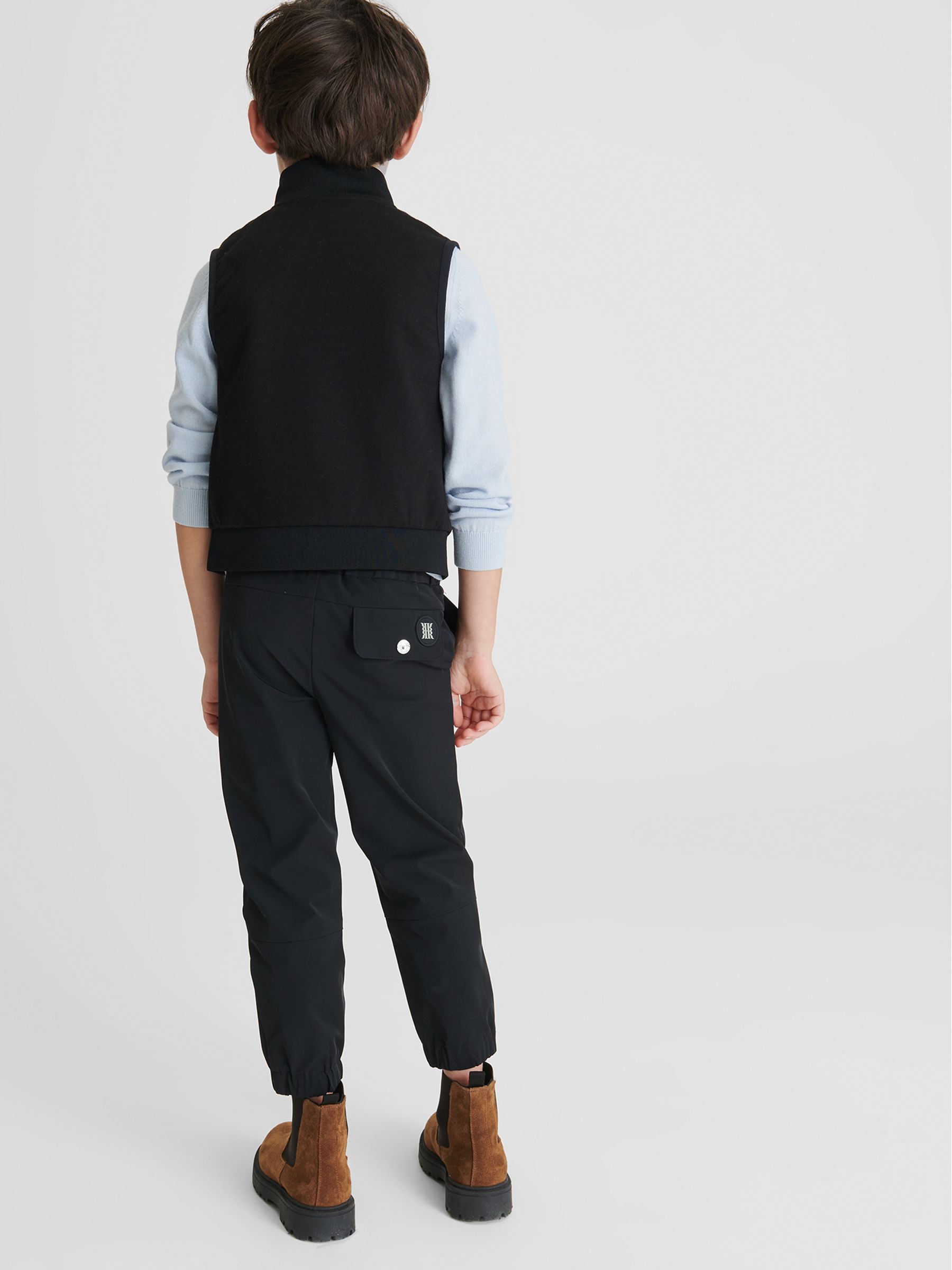 Hybrid Quilted Gilet in Black - Image 5 of 6