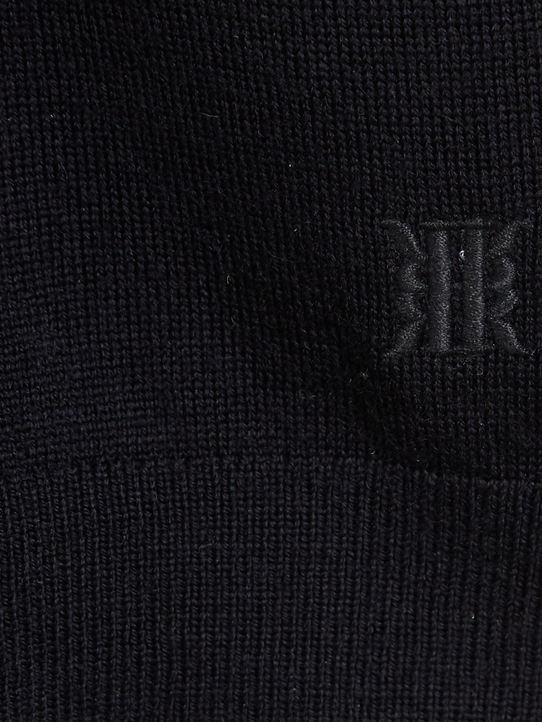 Crew Neck Knitted Jumper in Navy - Image 7 of 7