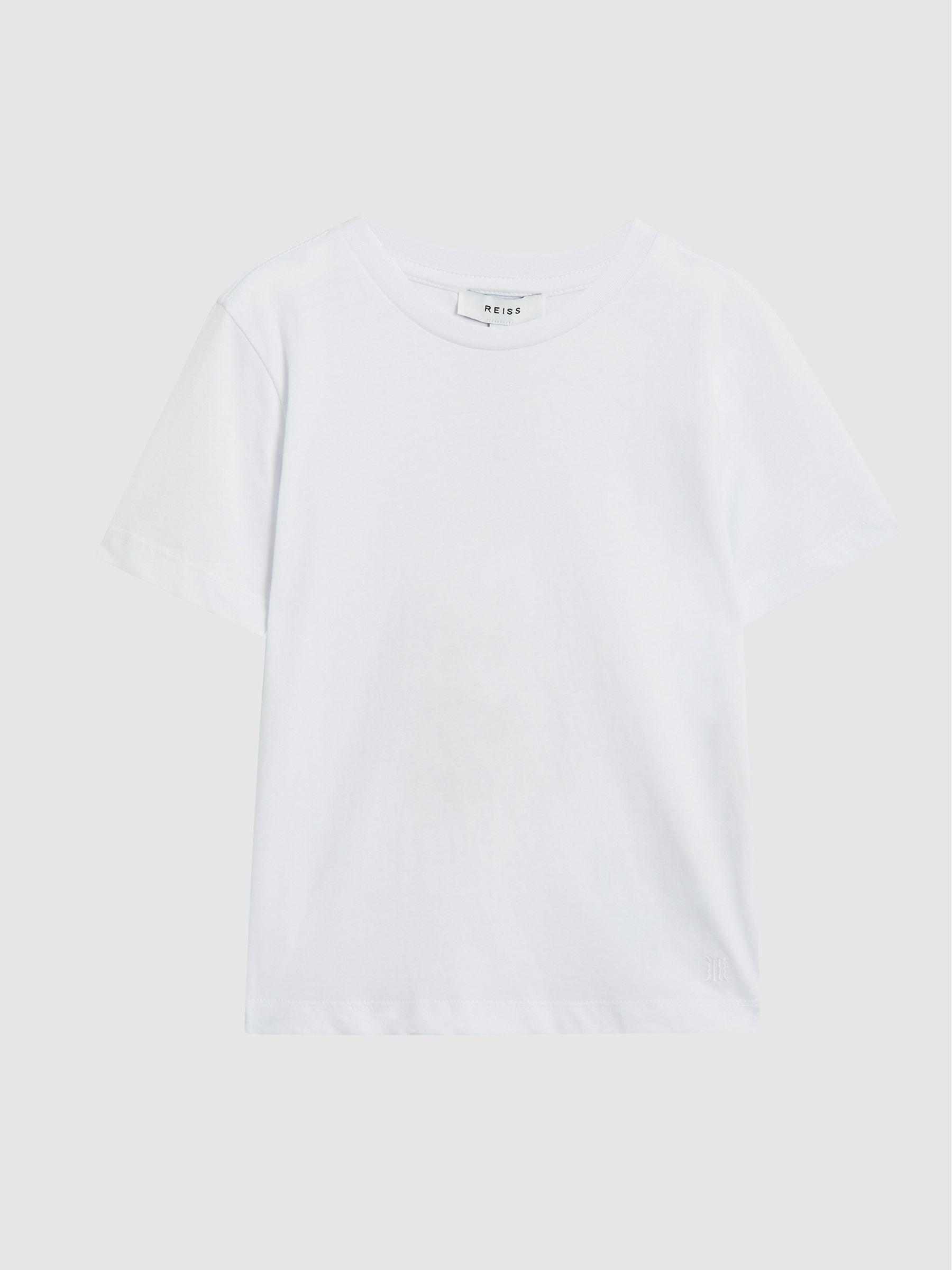 4-9 yrs Crew Neck T-Shirt in White - Image 2 of 6