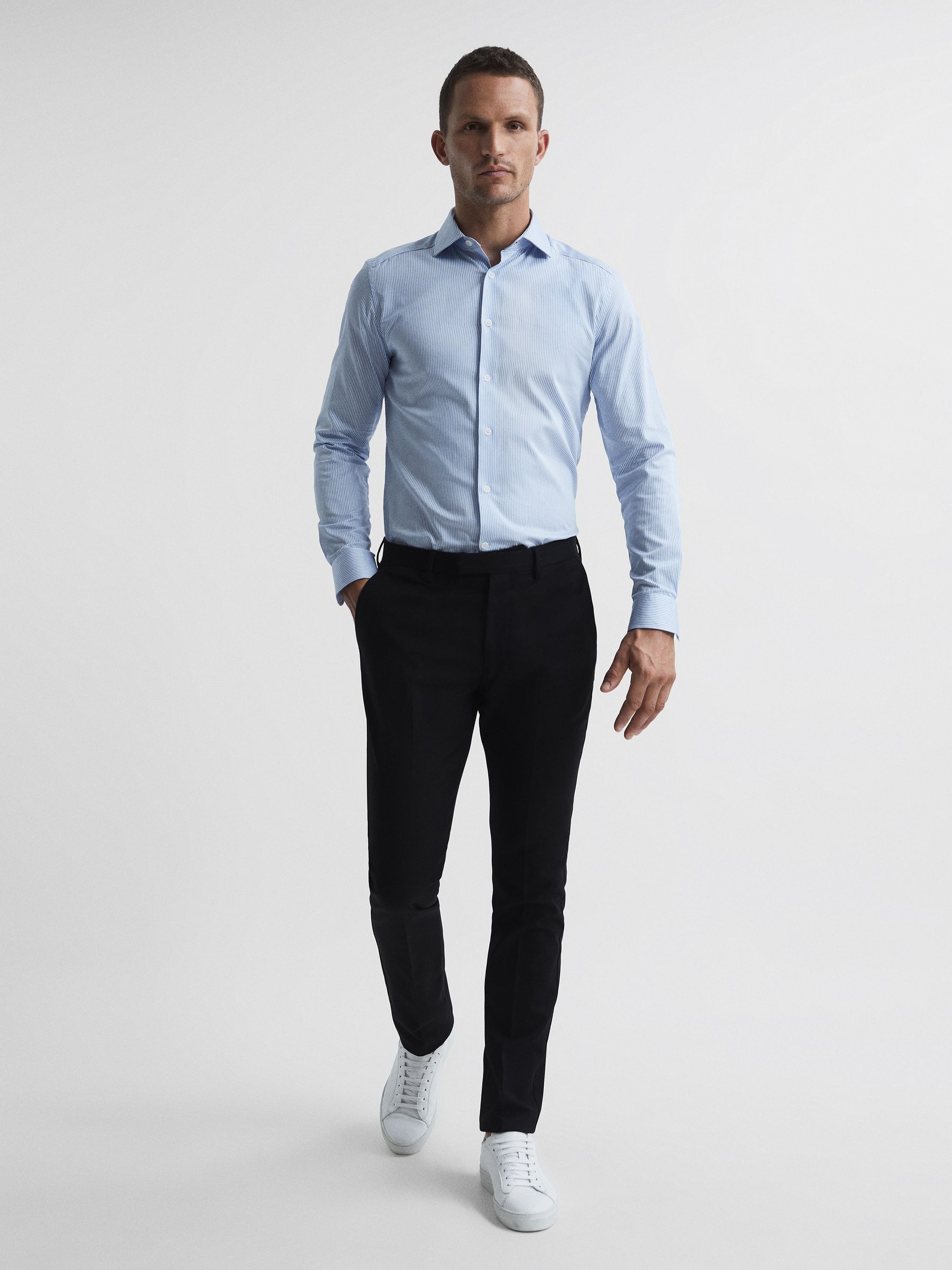 Slim Fit Chinos in Black - Image 3 of 7