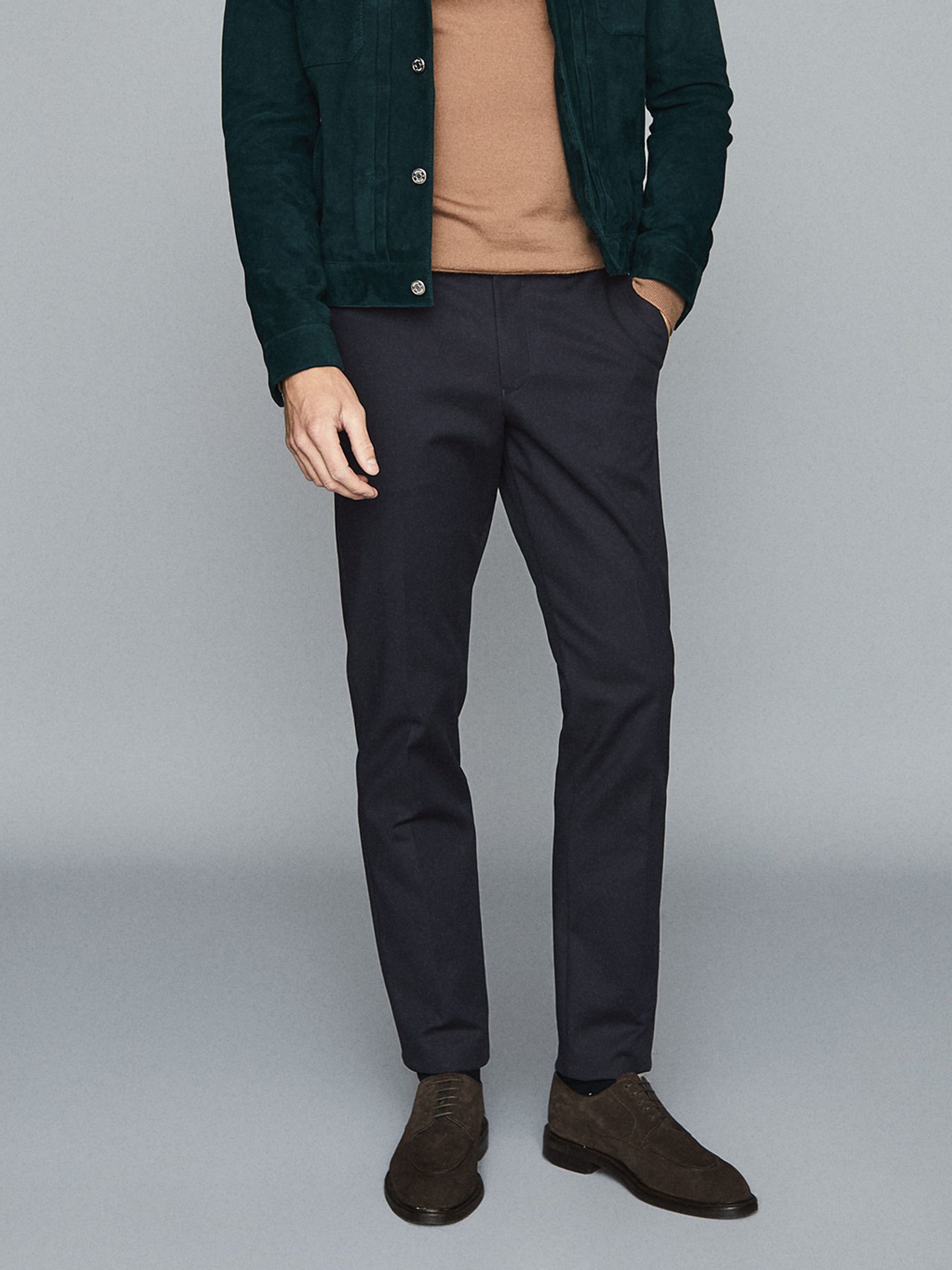 Regular Fit Chinos in Navy - Image 7 of 7
