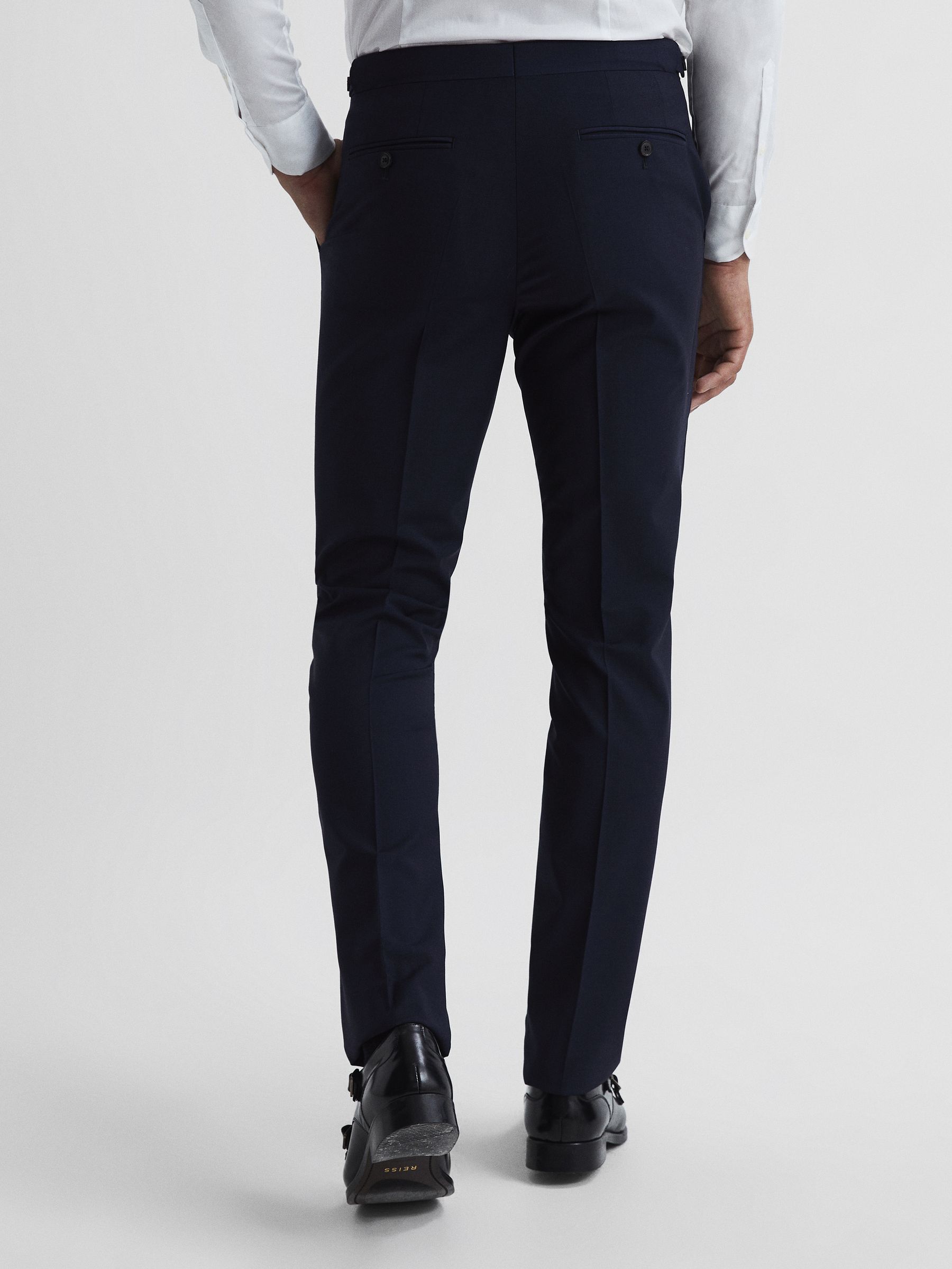 Modern Fit Travel Trousers in Navy - Image 5 of 5