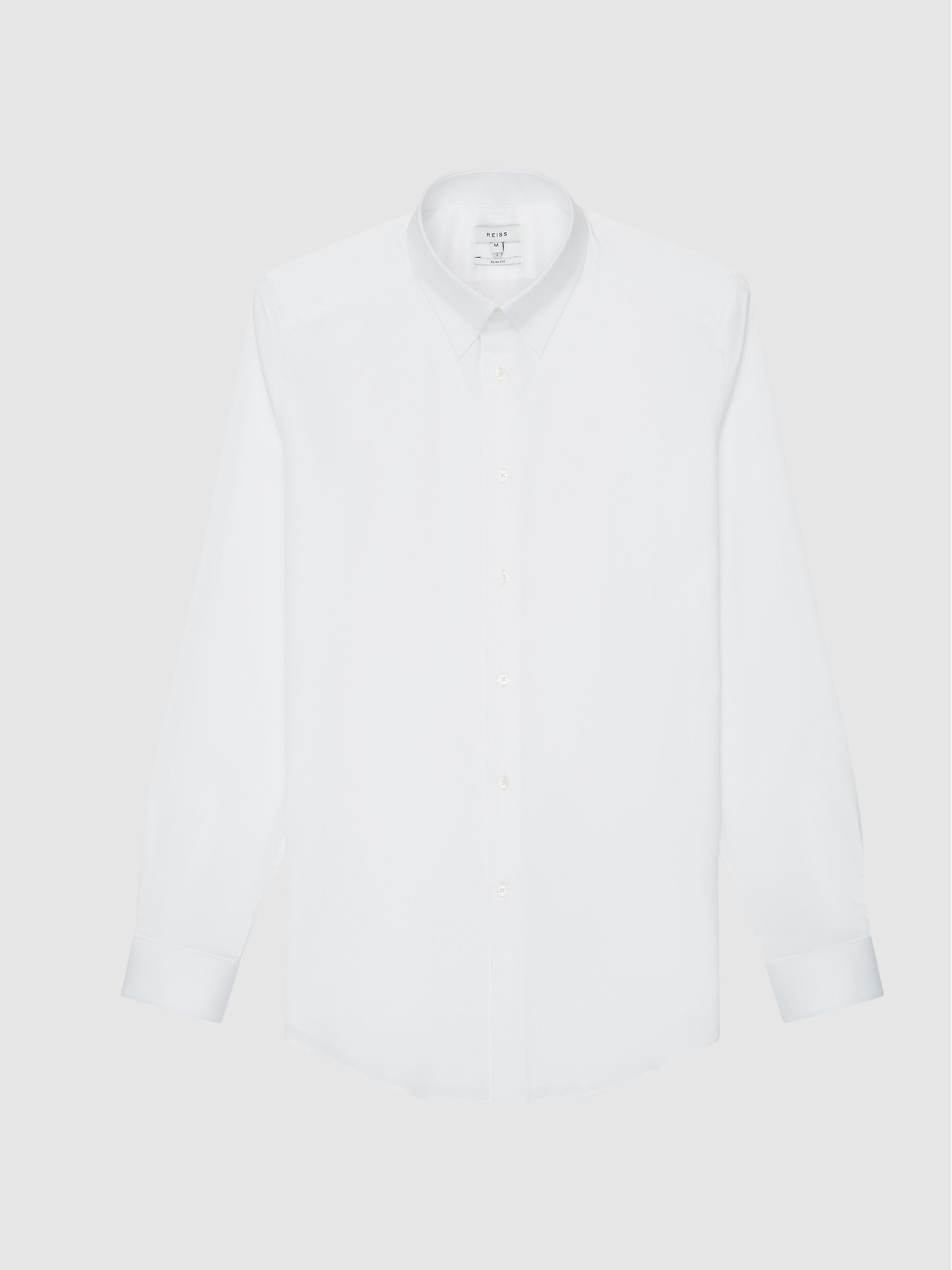 Collar Bar Shirt in White - Image 2 of 6