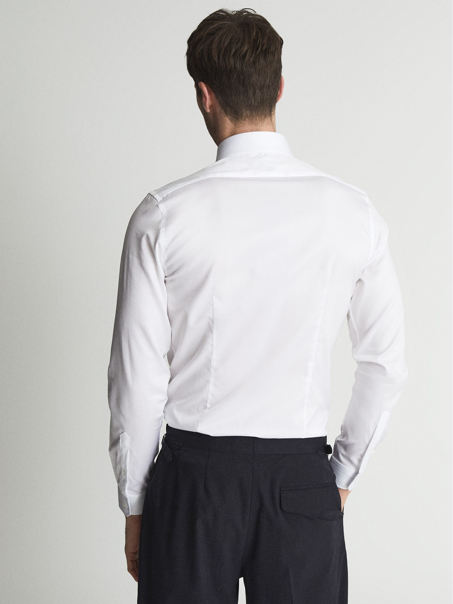Collar Bar Shirt in White - Image 5 of 6