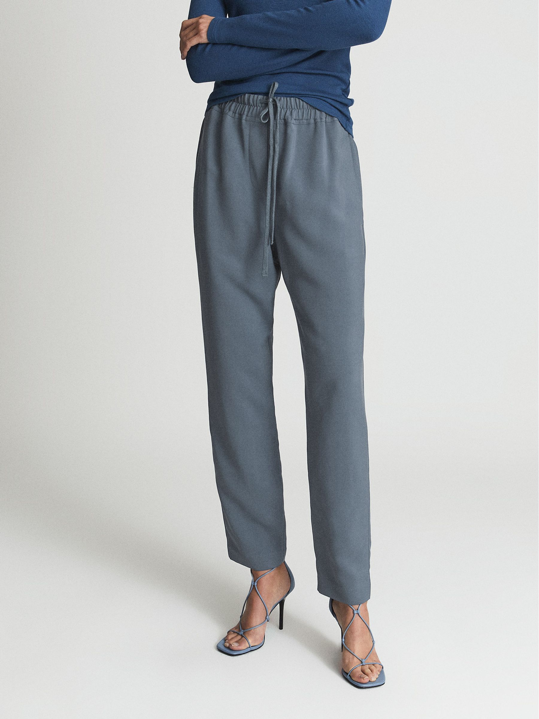 Pull On Trouser in Blue - Image 4 of 6