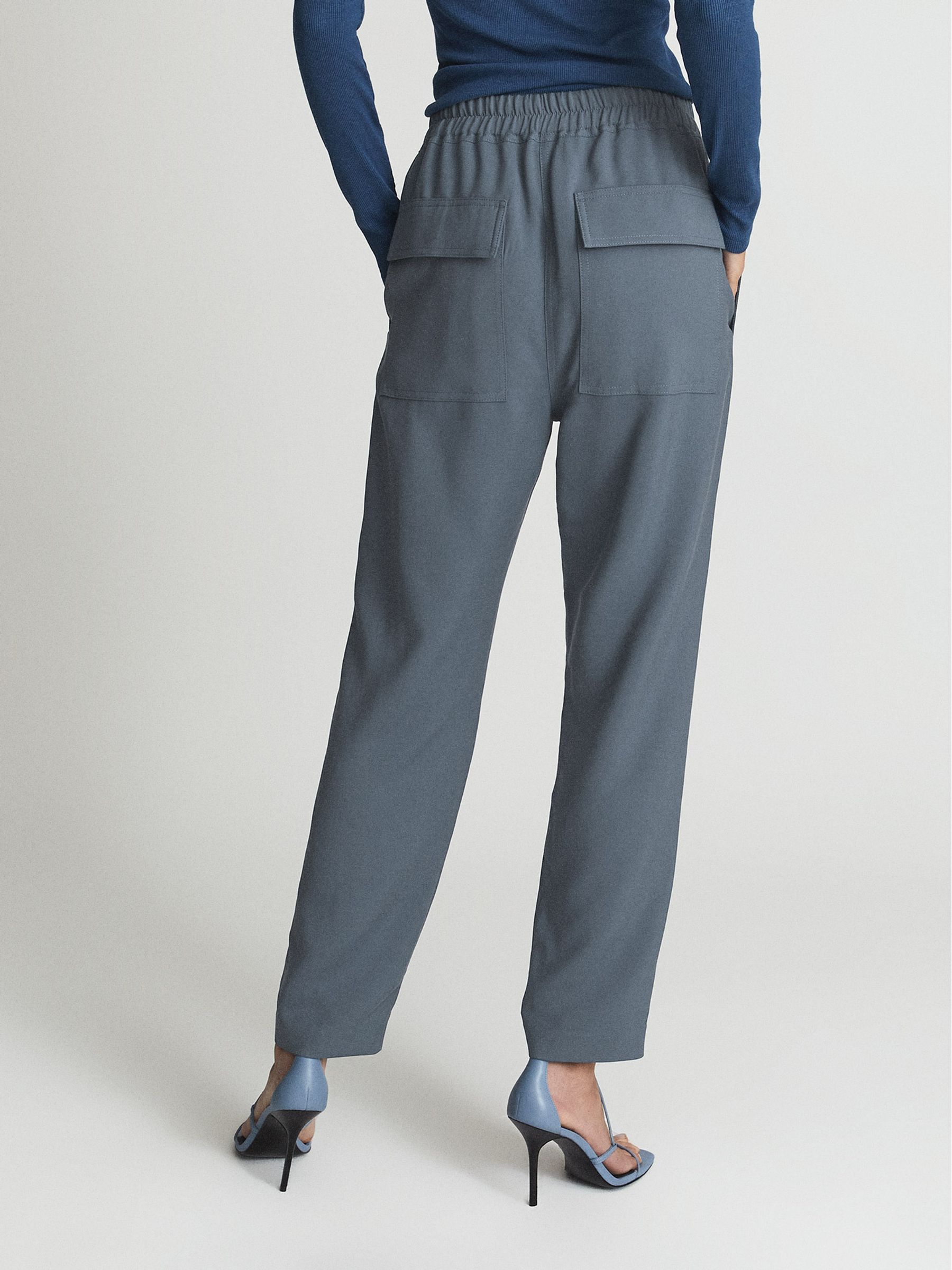 Pull On Trouser in Blue - Image 5 of 6