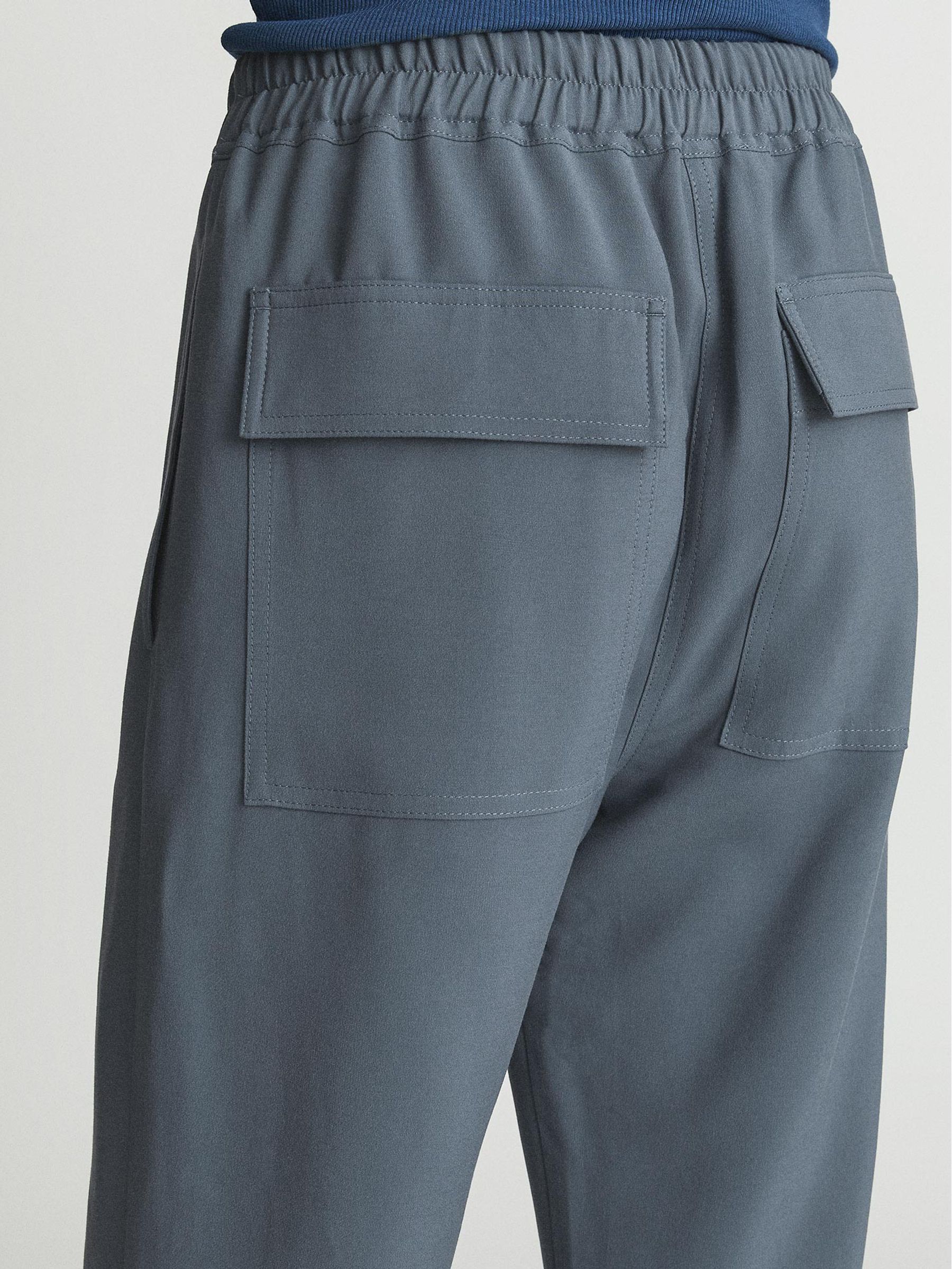 Pull On Trouser in Blue - Image 6 of 6