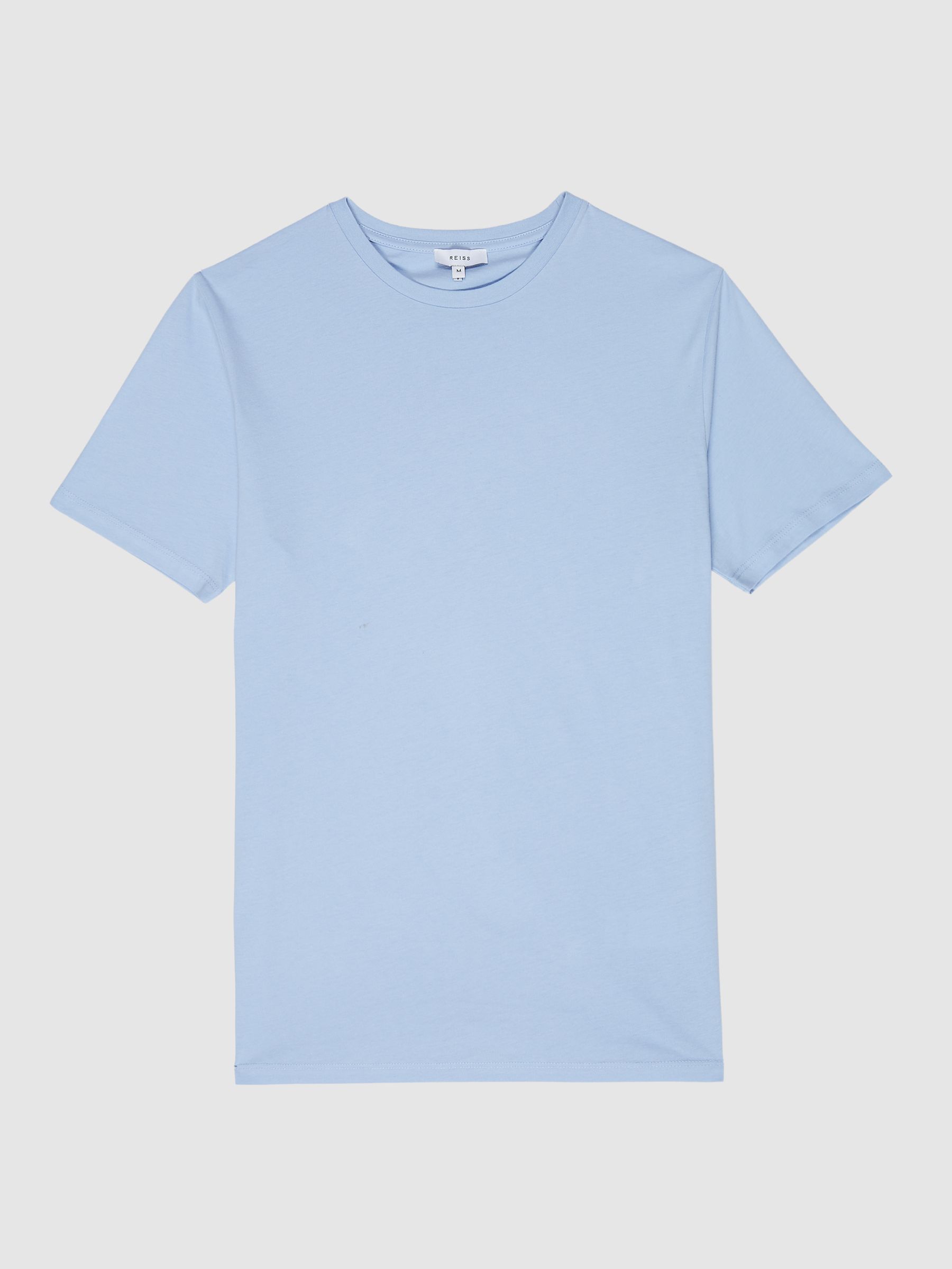 Crew Neck T-shirt in Soft Blue - Image 2 of 6