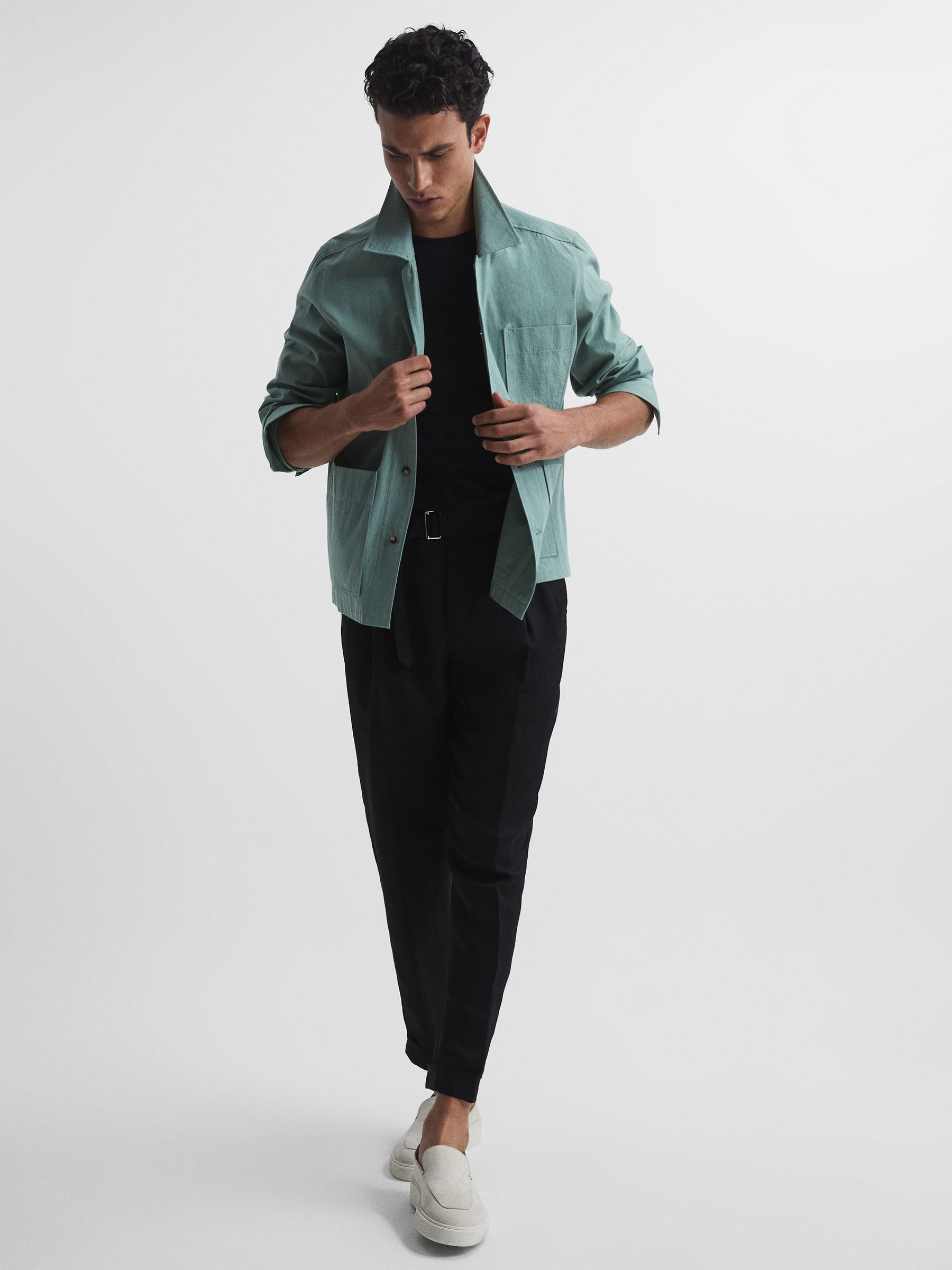 Crew Neck T-shirt in Black - Image 8 of 8