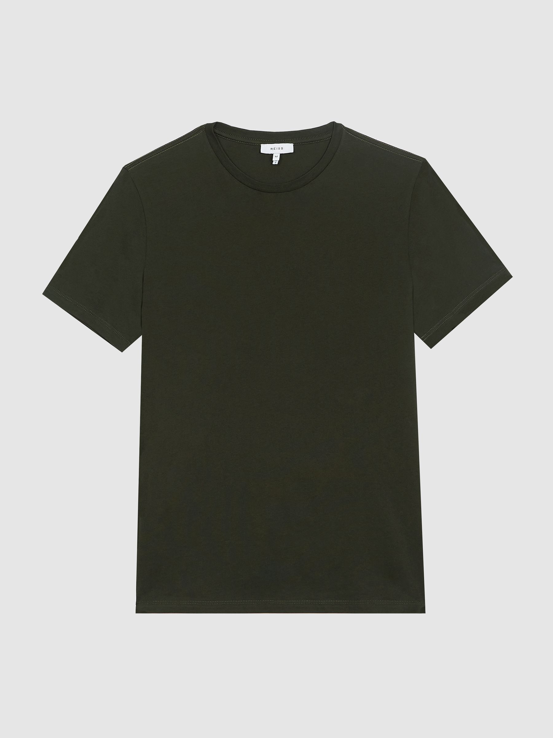 Crew Neck T-shirt in Oxidised Green - Image 2 of 7