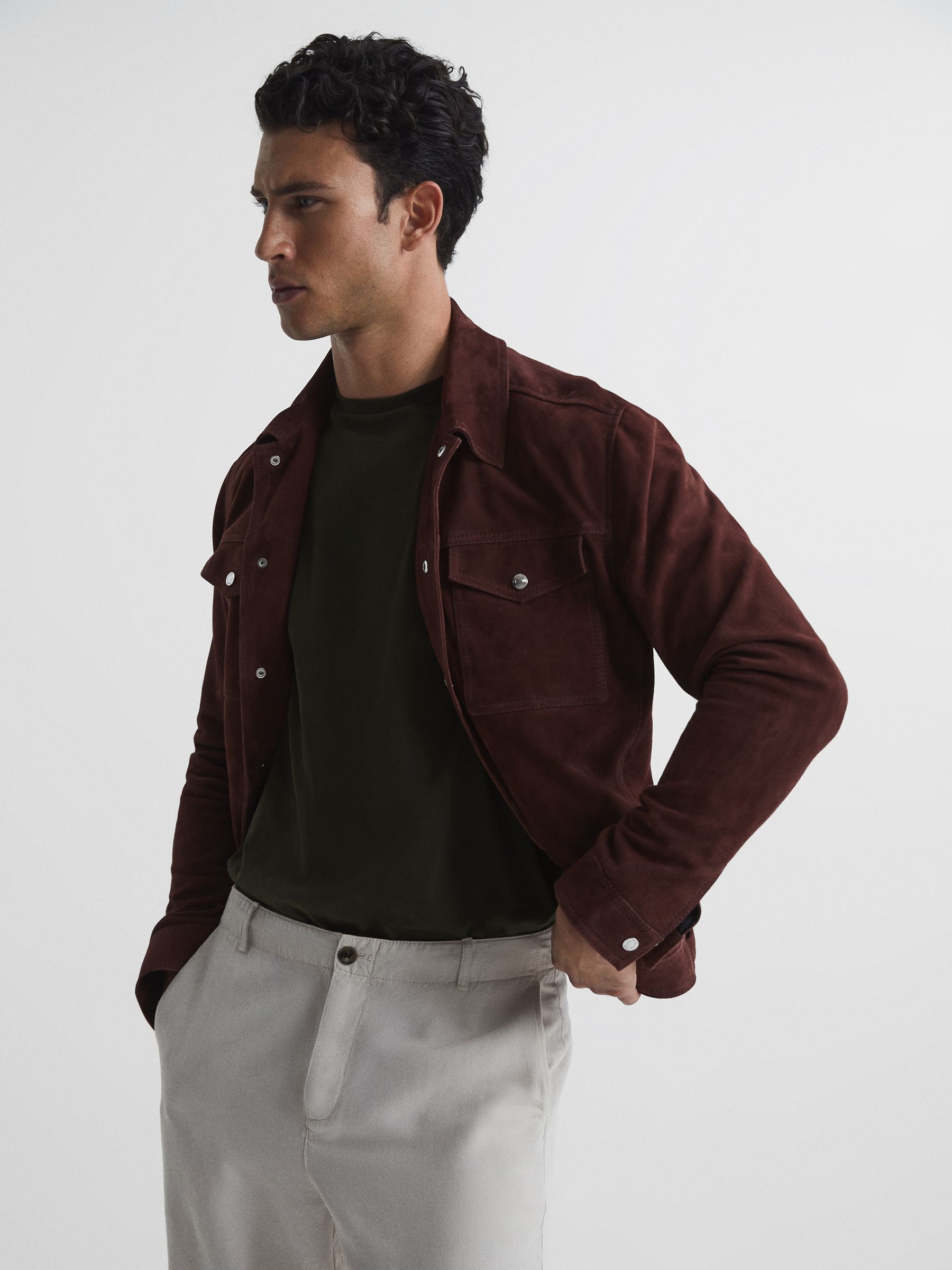 Crew Neck T-shirt in Oxidised Green - Image 6 of 7