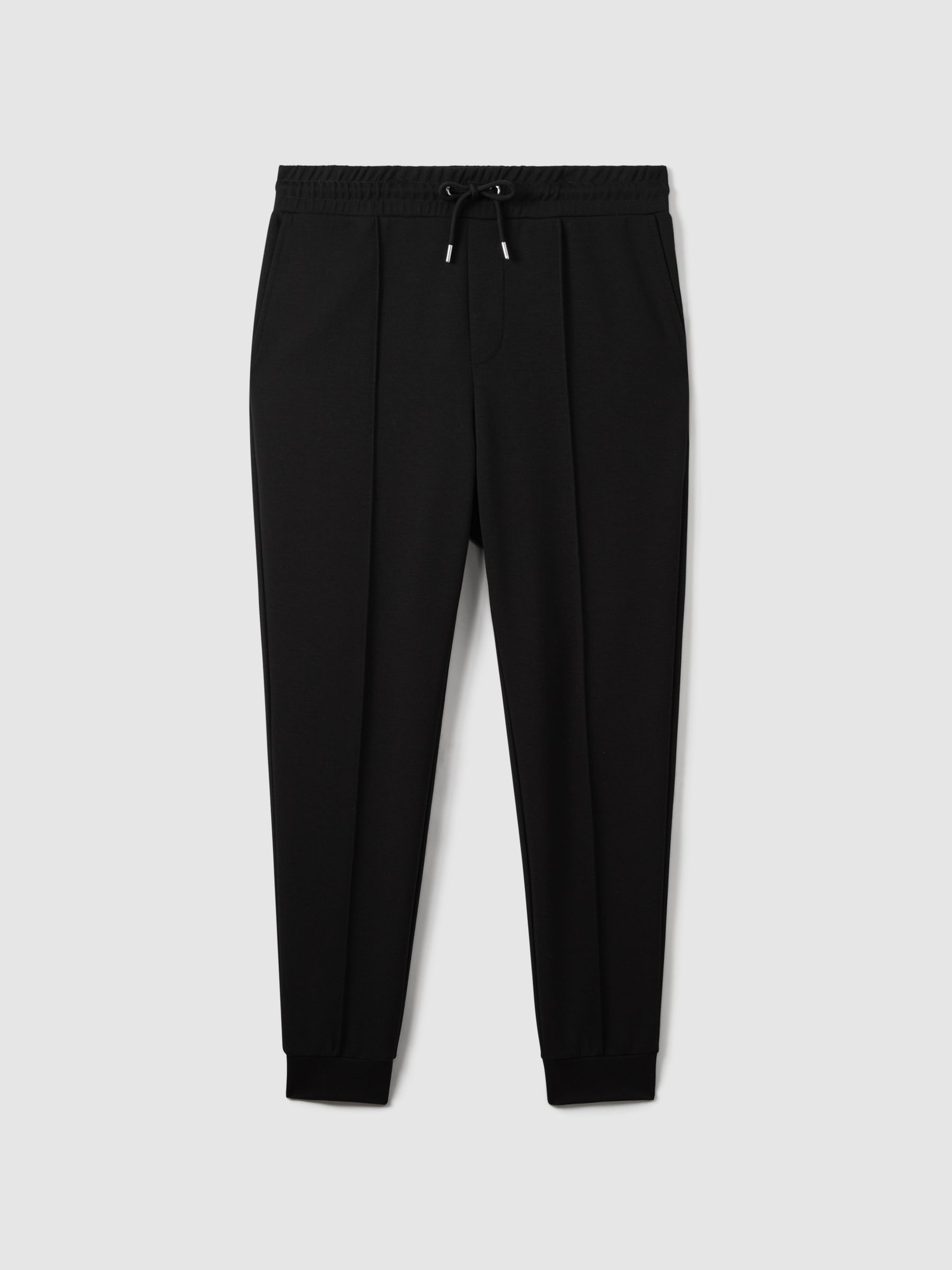 Interlock Jersey Drawstring Joggers in Navy - Image 2 of 7