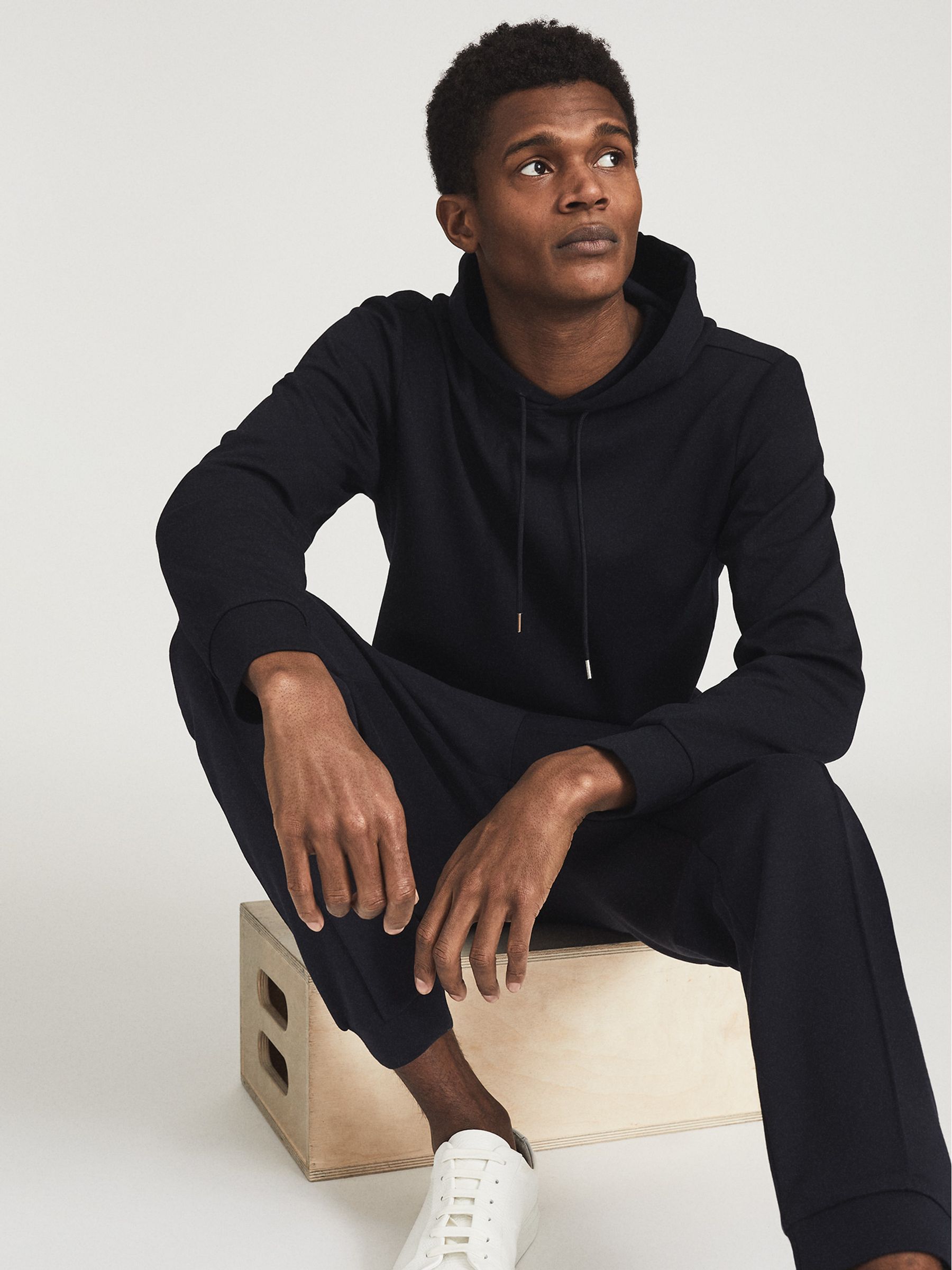 Loungewear Hoodie in Navy - Image 5 of 6
