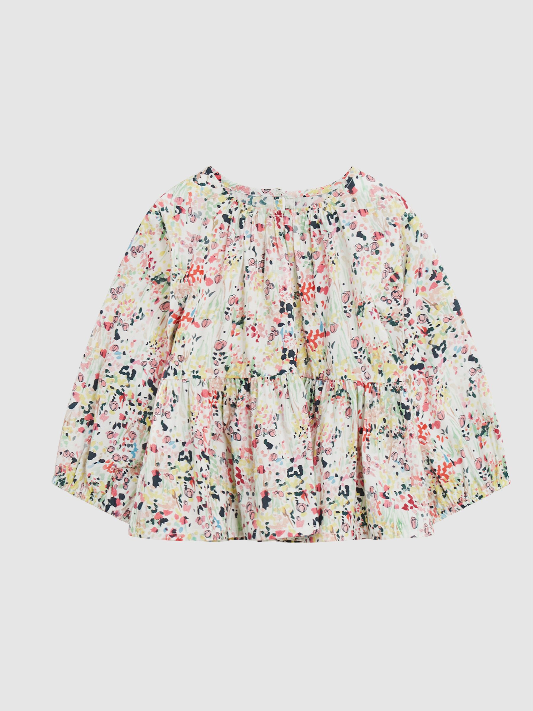 Floral Print Blouse in Coral - Image 2 of 6