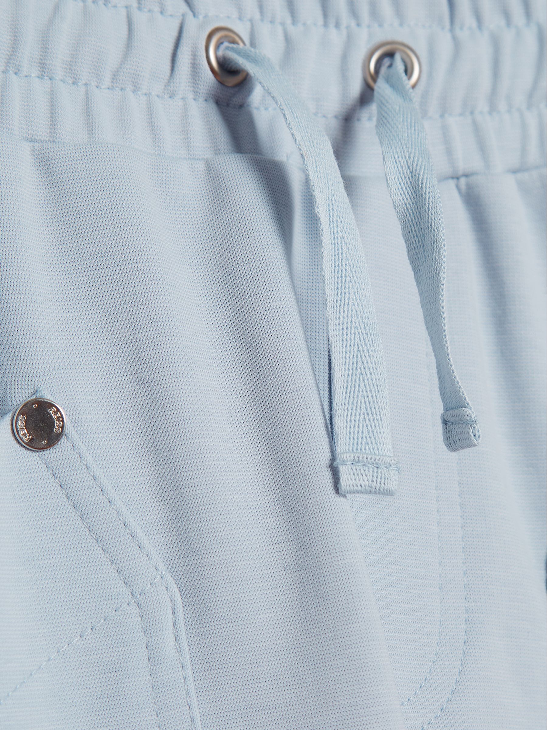 Cotton Blend Jersey Joggers in Blue - Image 6 of 6