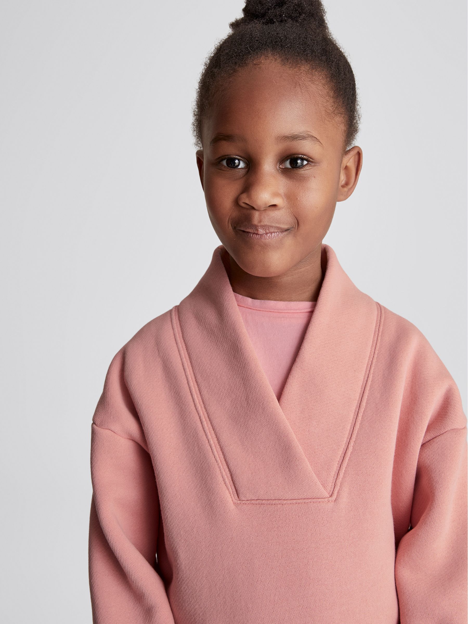 Shawl Collar Jumper in Pink - Image 4 of 6