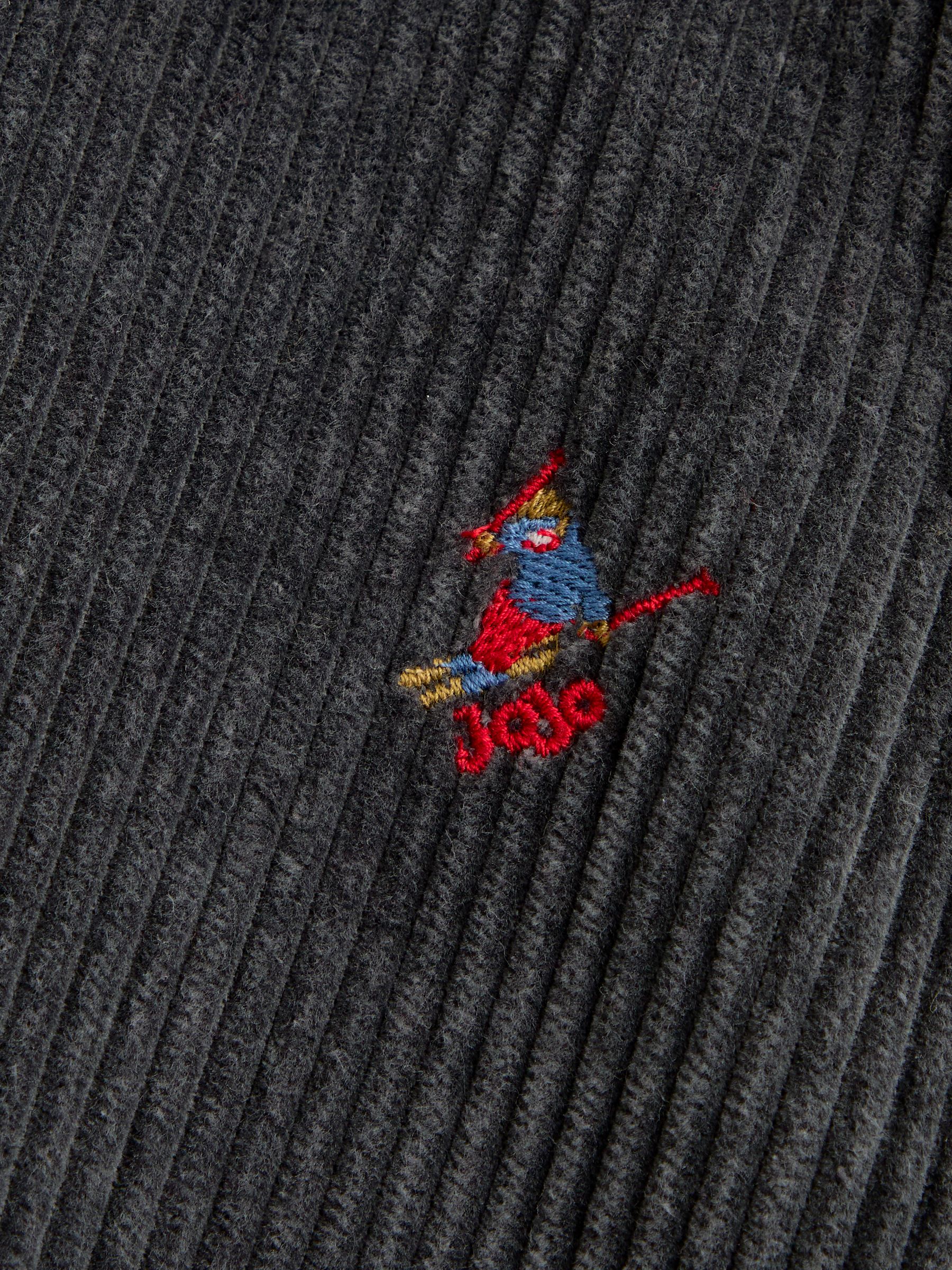 Charcoal Grey Skiers Embroidered Shacket - Image 6 of 6