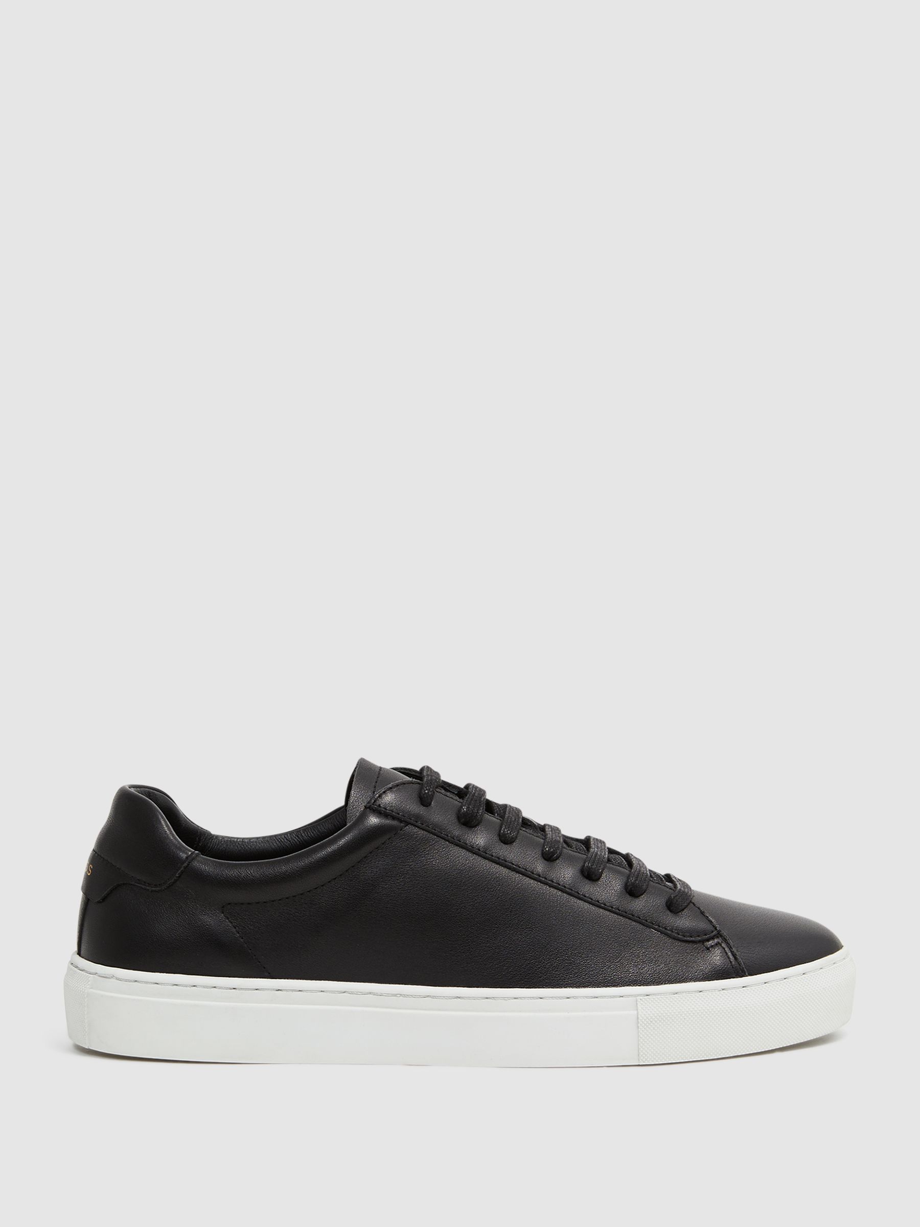 Leather Trainers in Black - Image 1 of 7