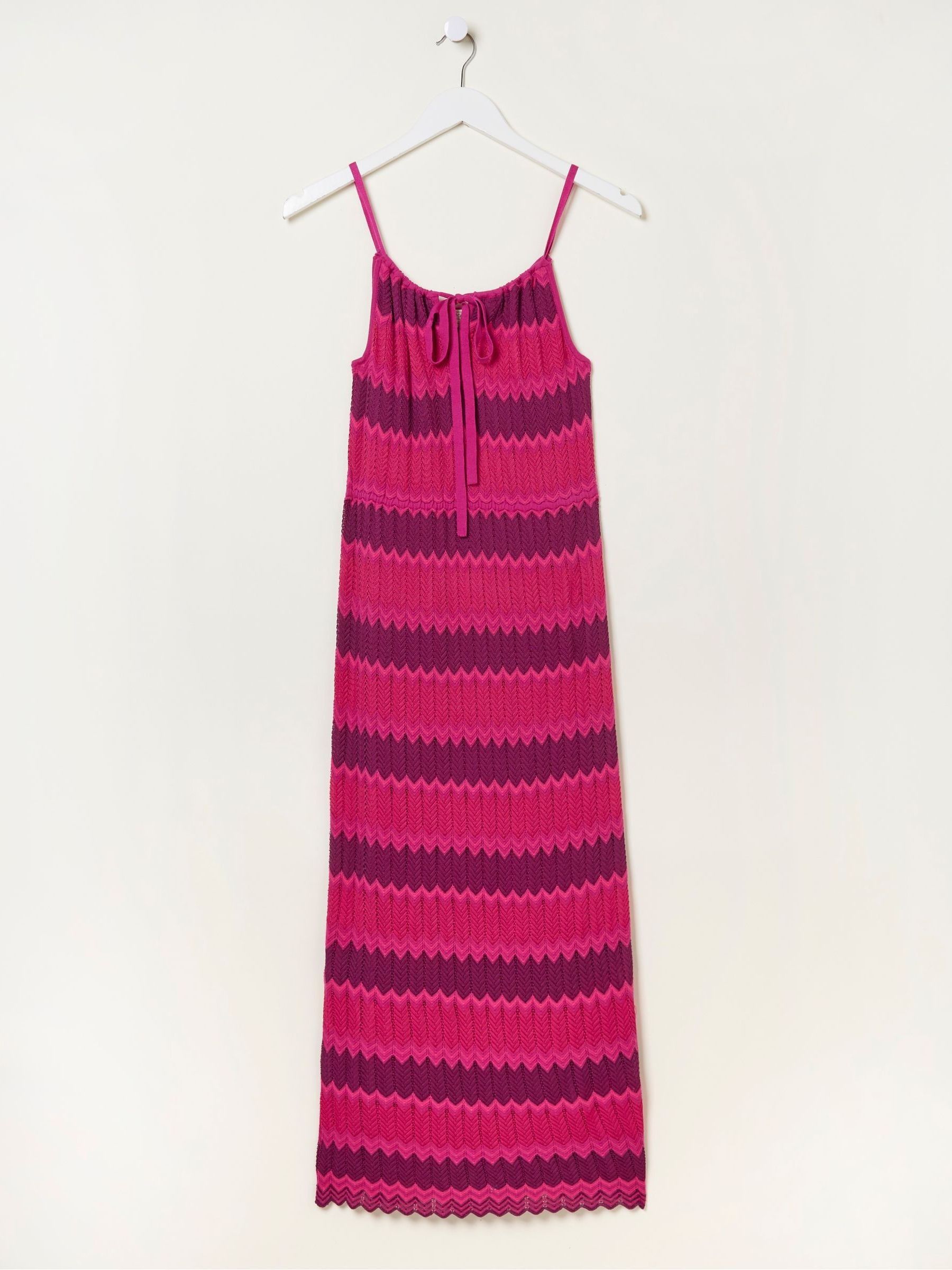 Pink Samantha Stripe Knitted Dress - Image 7 of 7