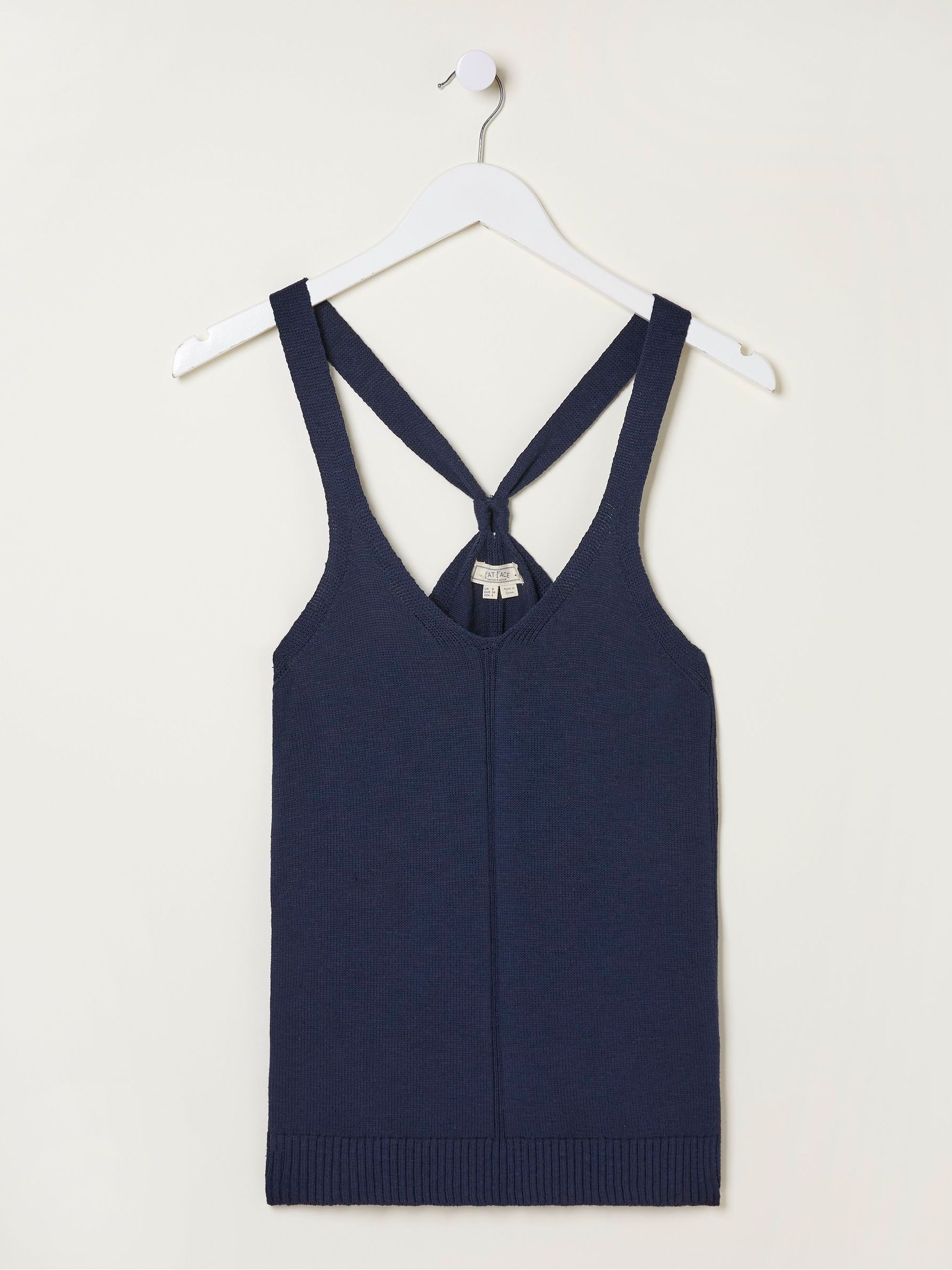 Blue Harriet Knitted Halter Cami Top - Image 5 of 5