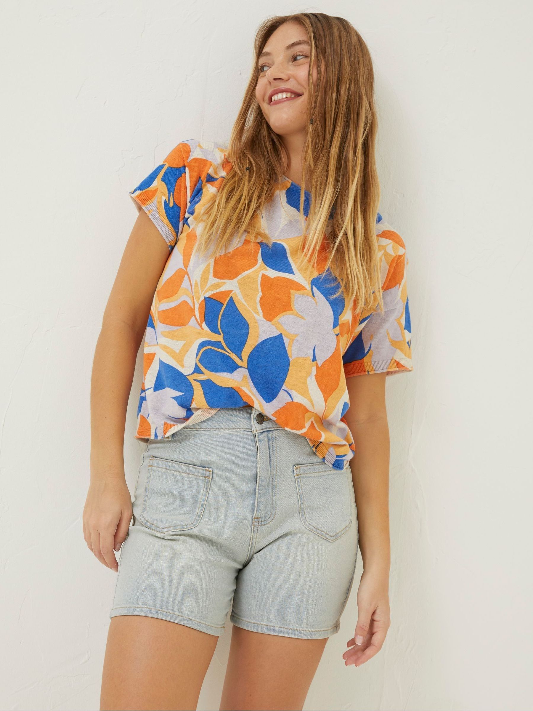 Blue Paige Denim Shorts - Image 3 of 5