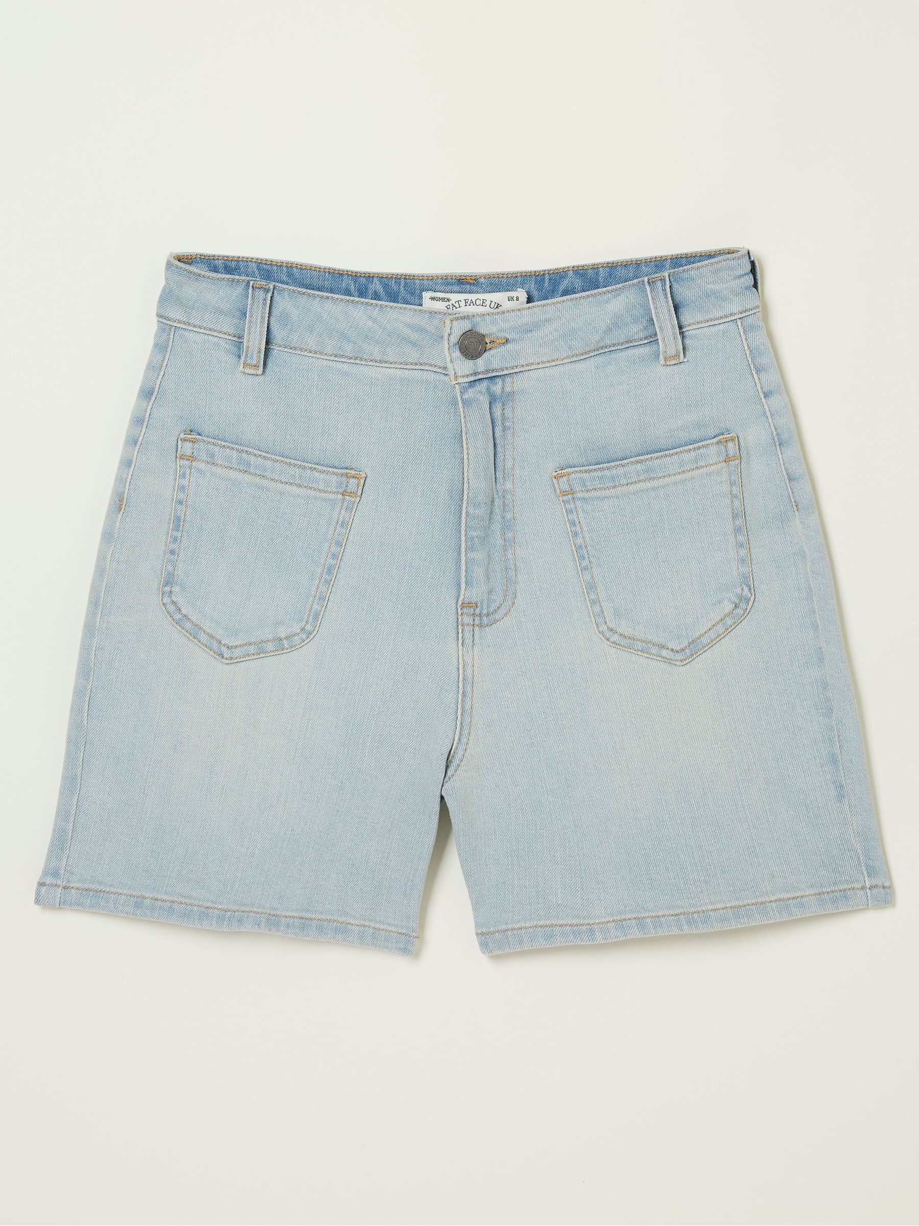 Blue Paige Denim Shorts - Image 5 of 5