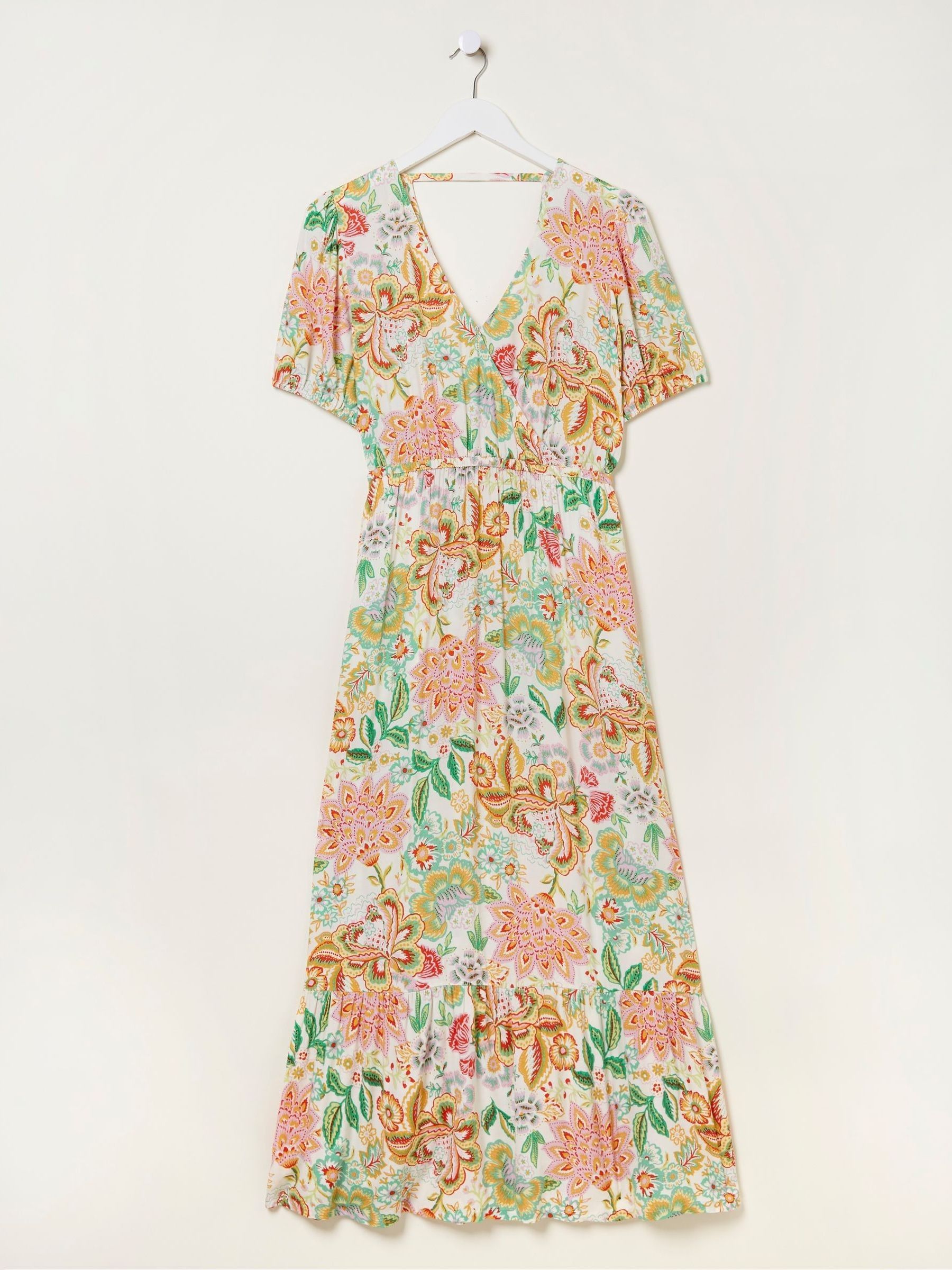 Natural Vivvie Paradise Floral Midi Dress - Image 5 of 5