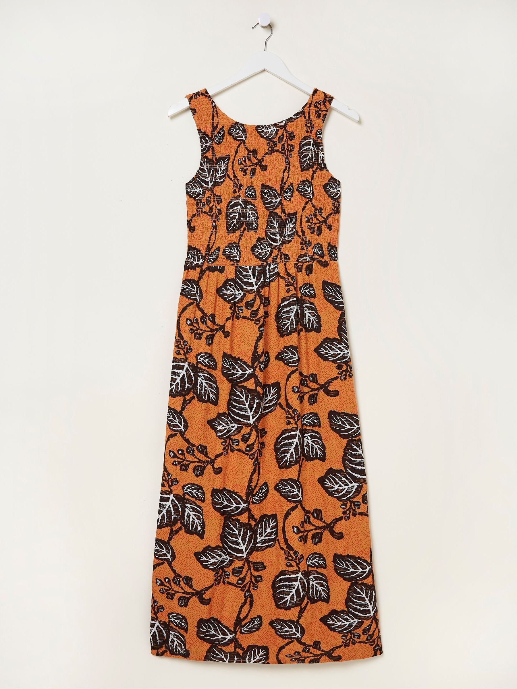 Yellow Anna Vine Floral Midi Dress - Image 6 of 6