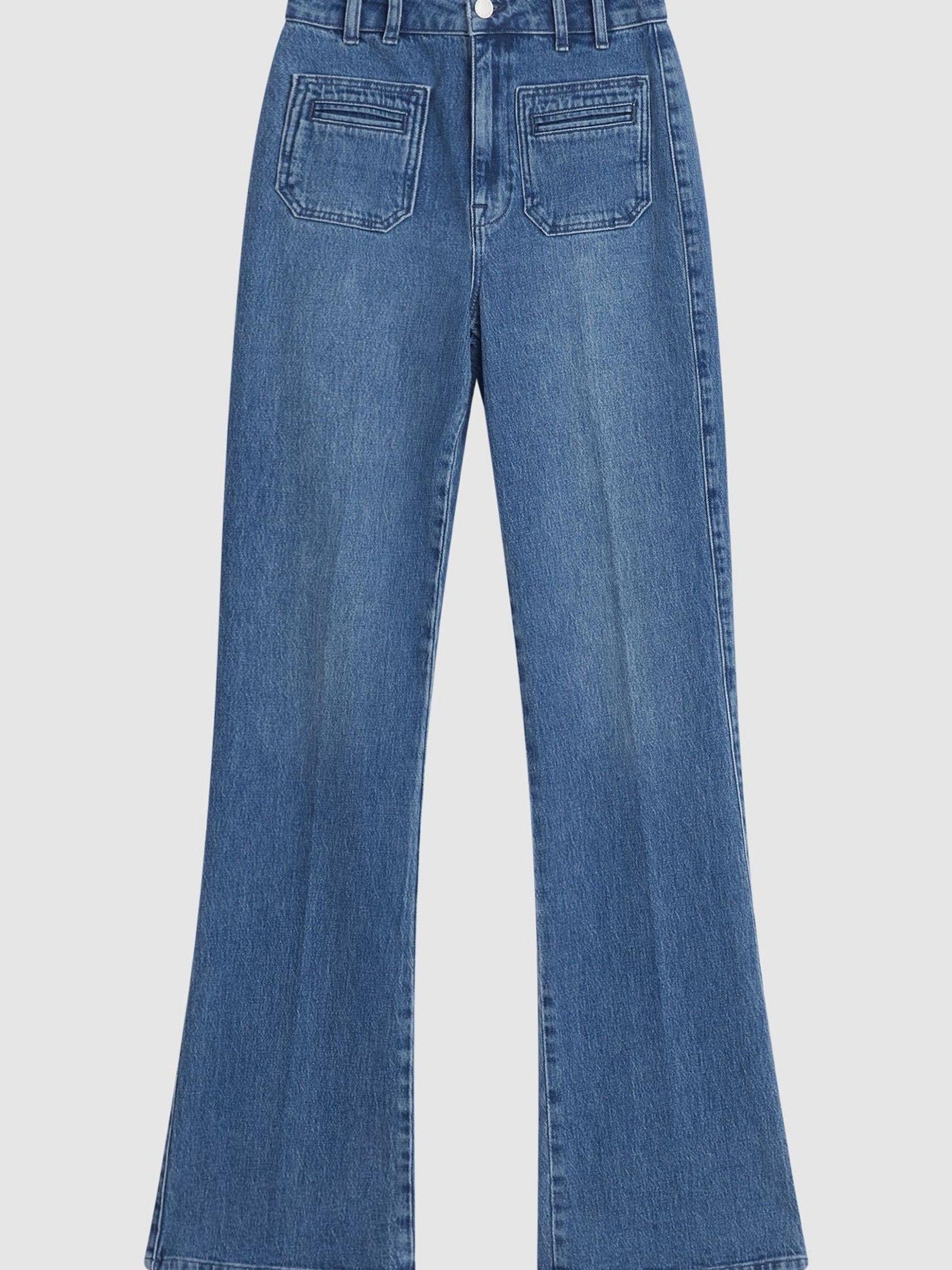 Regular Wide Leg Jeans in Light Blue - Image 2 of 9