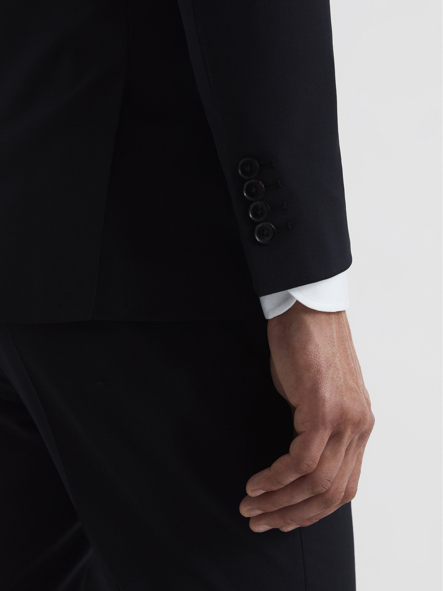 Modern Fit Travel Blazer in Black - Image 4 of 6