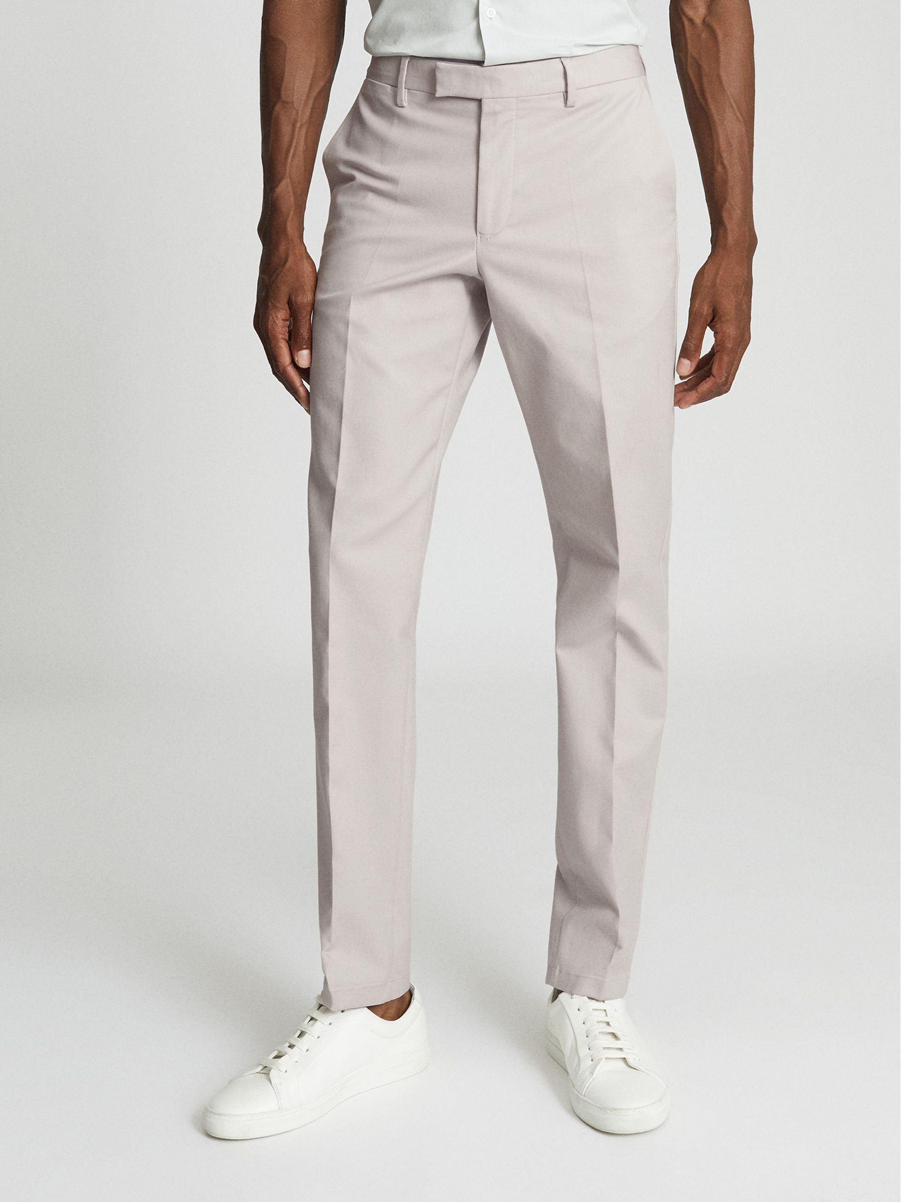Regular Fit Chinos in Stone - Image 3 of 6
