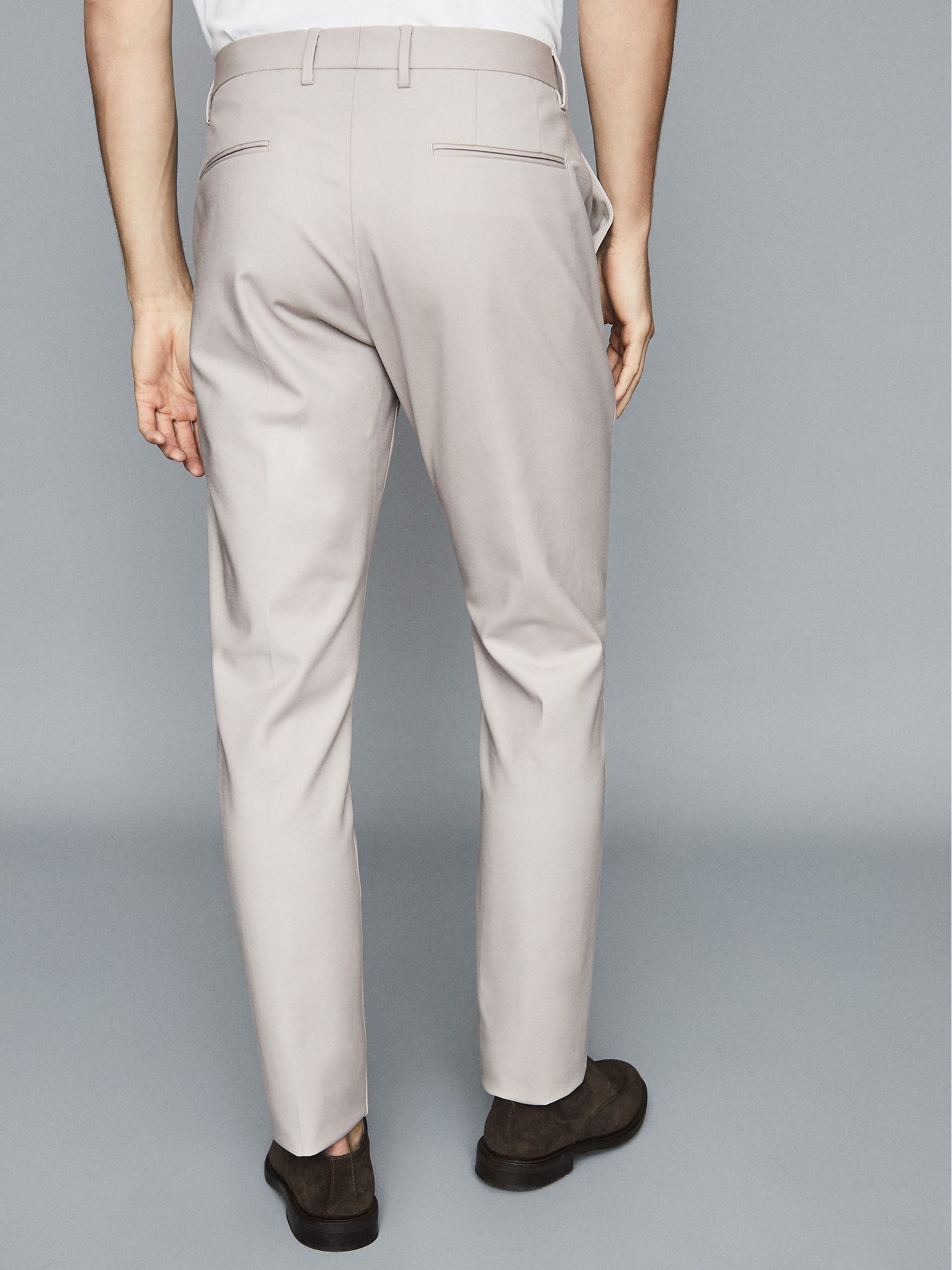Regular Fit Chinos in Stone - Image 6 of 6