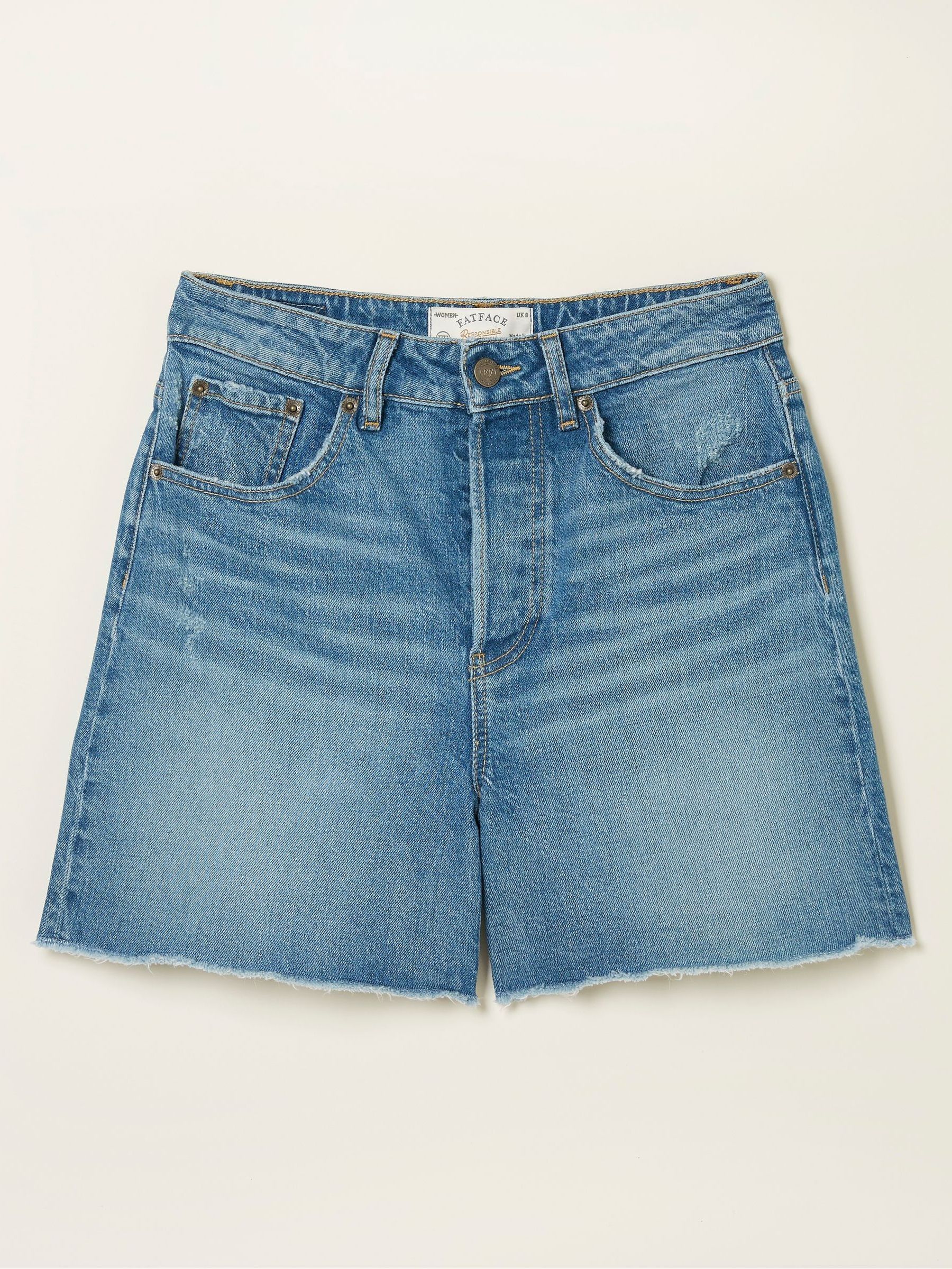Blue Courtney Cut Off Denim Shorts - Image 5 of 5