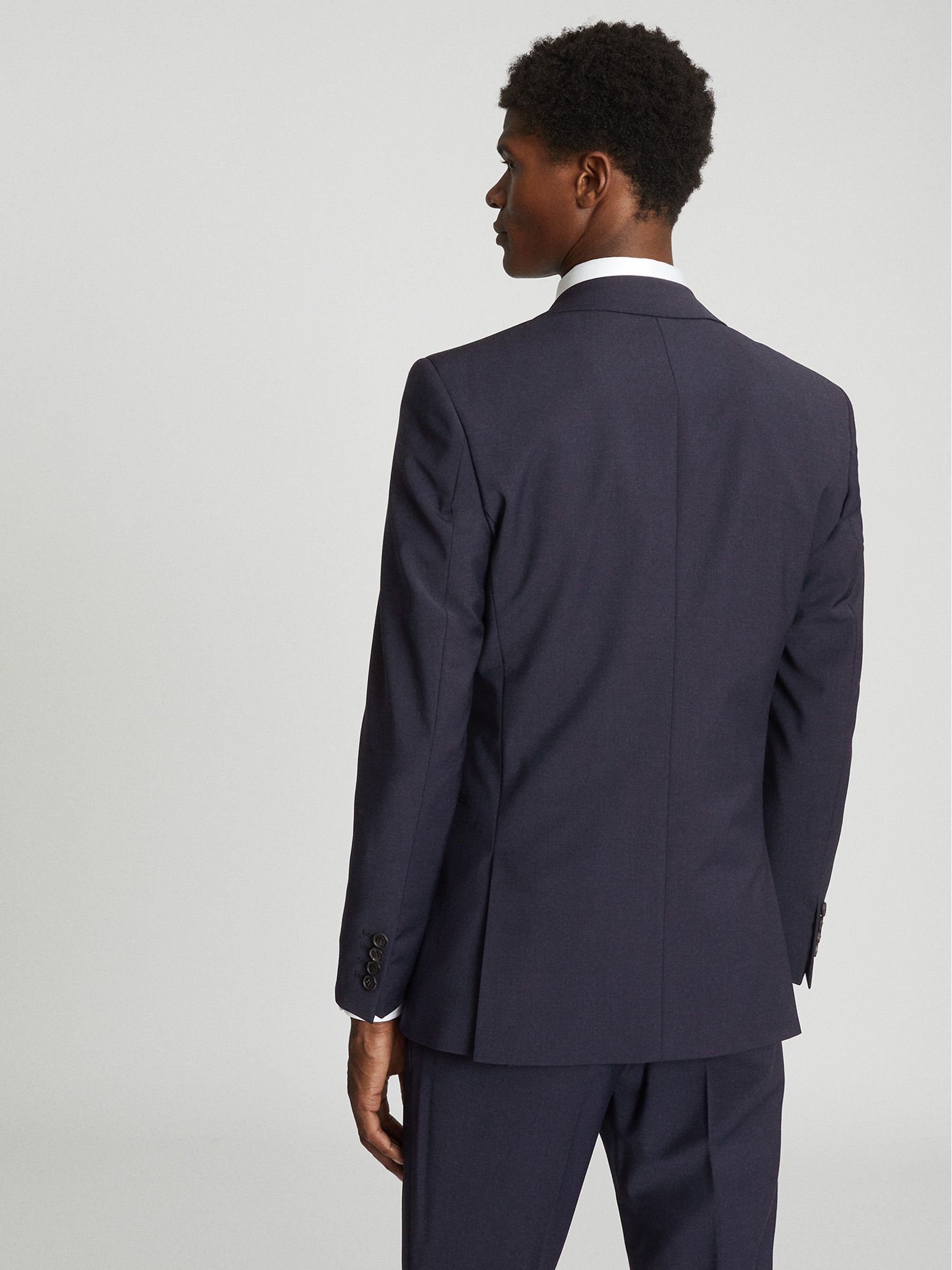 Modern Fit Travel Blazer in Navy - Image 5 of 6