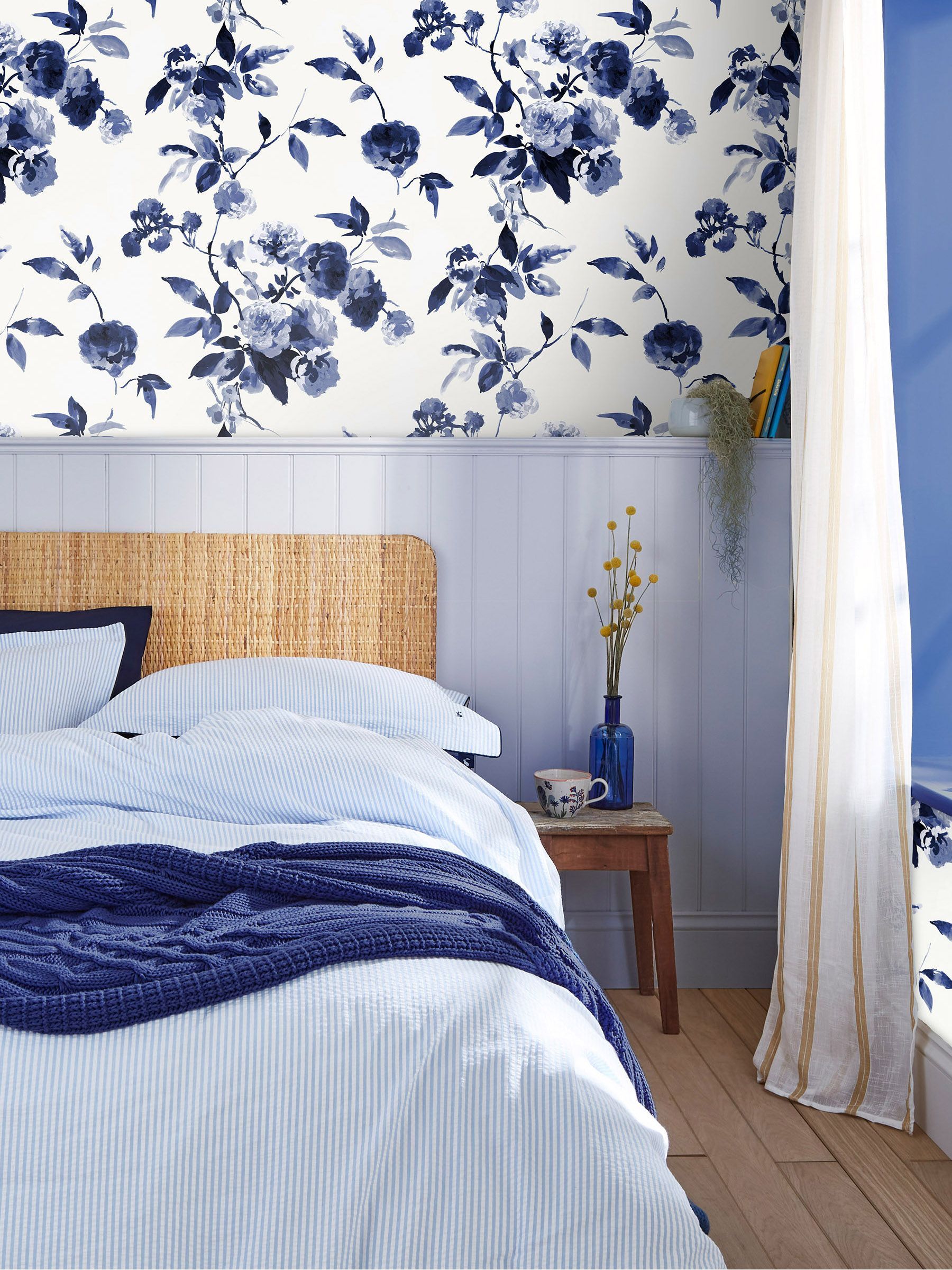 Creme Boho Bloom Wallpaper - Image 4 of 6