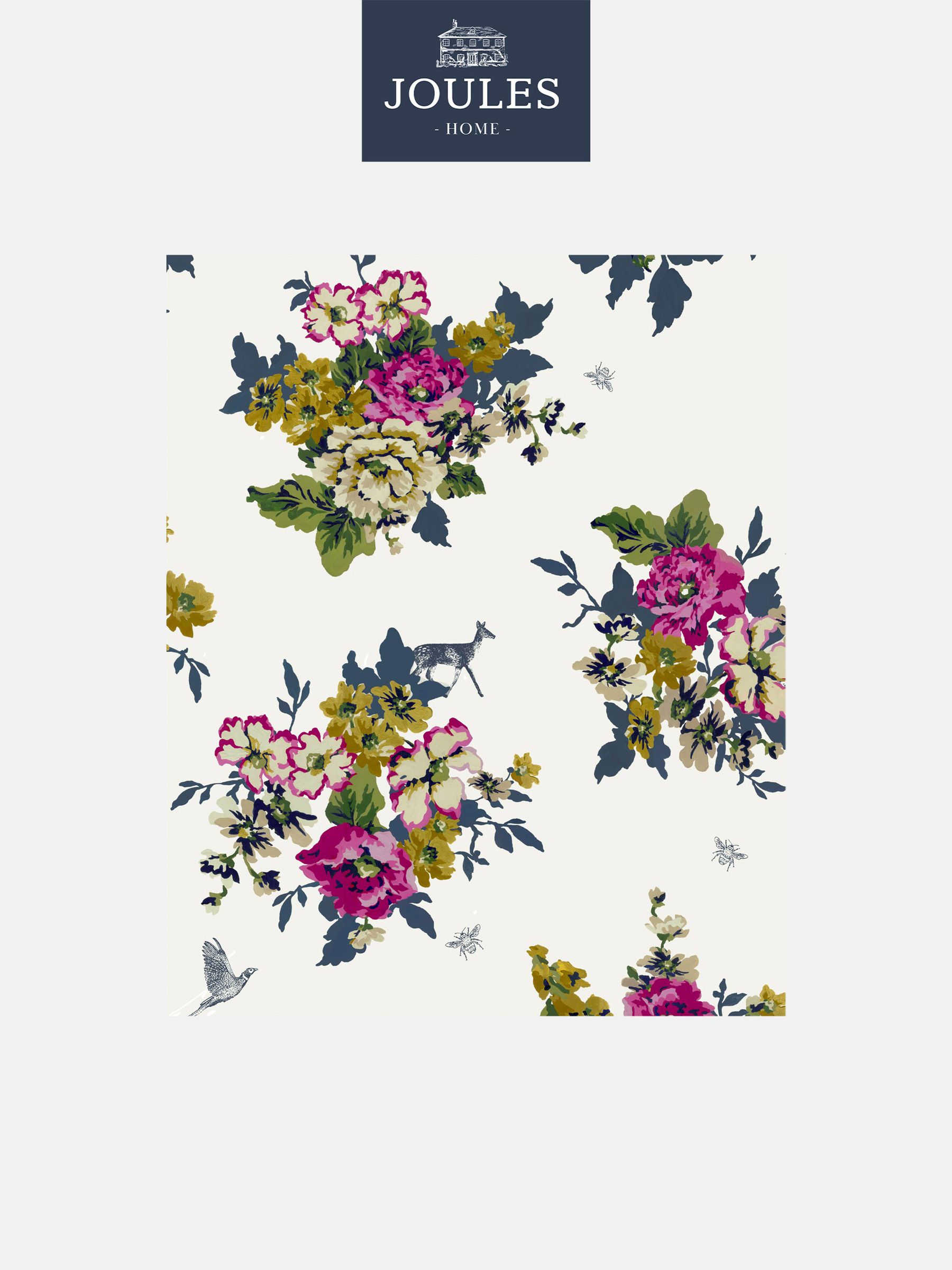Creme Floral Wallpaper Sample Wallpaper - Image 2 of 3