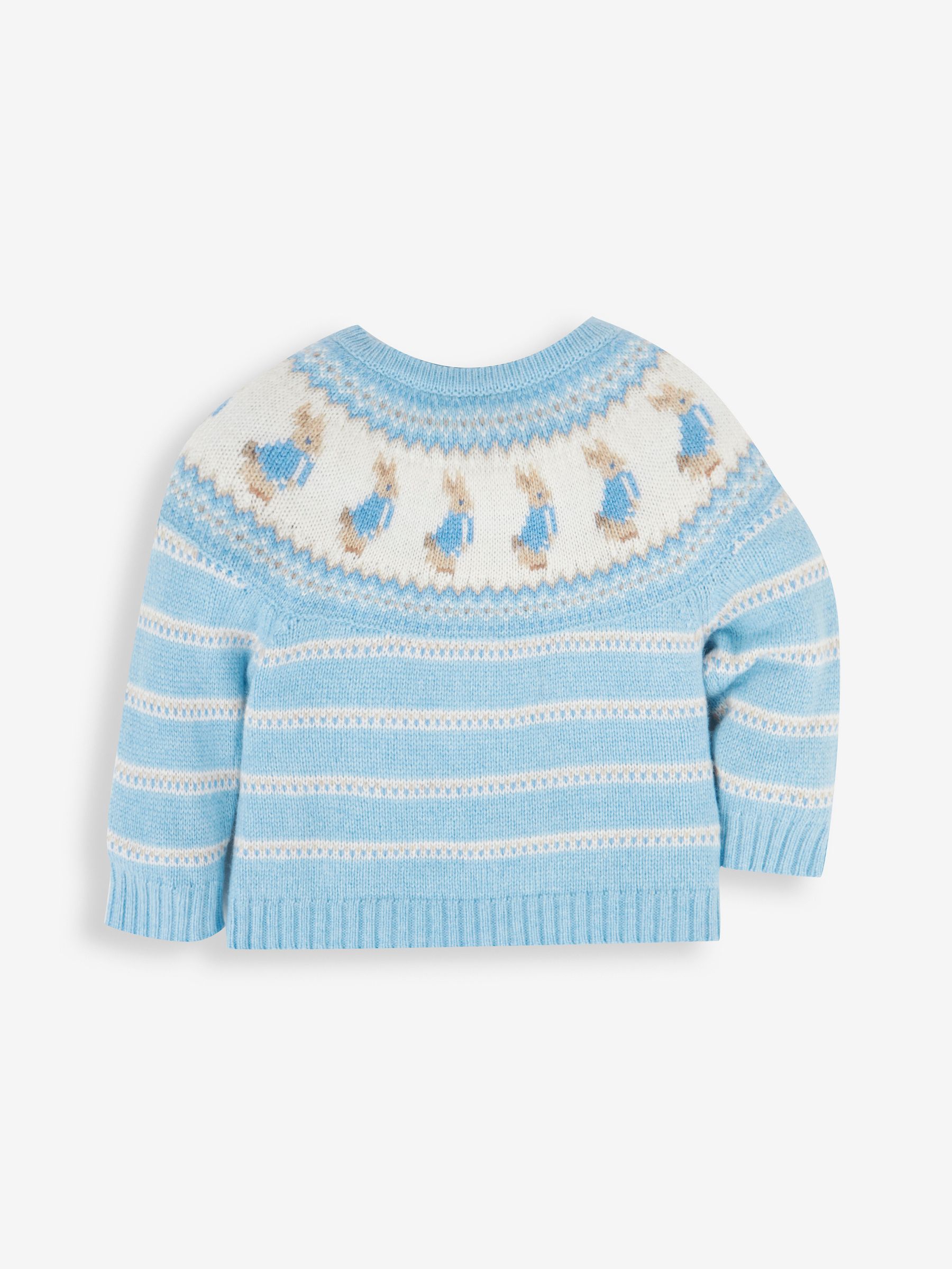 Blue Baby Peter Rabbit Fair Isle Pattern Knit Set - Image 5 of 8