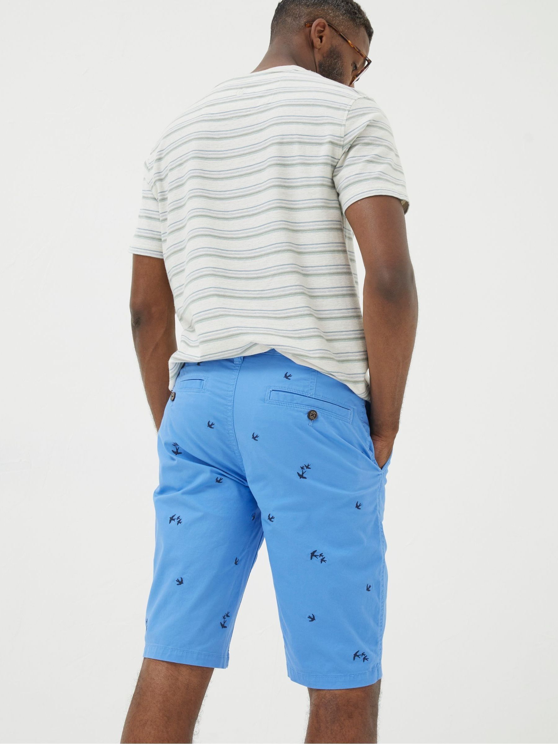 Blue Mawes Bird Embroidery Shorts - Image 2 of 4