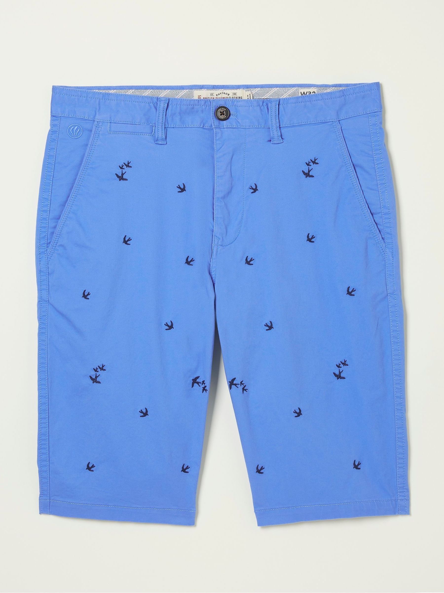 Blue Mawes Bird Embroidery Shorts - Image 4 of 4
