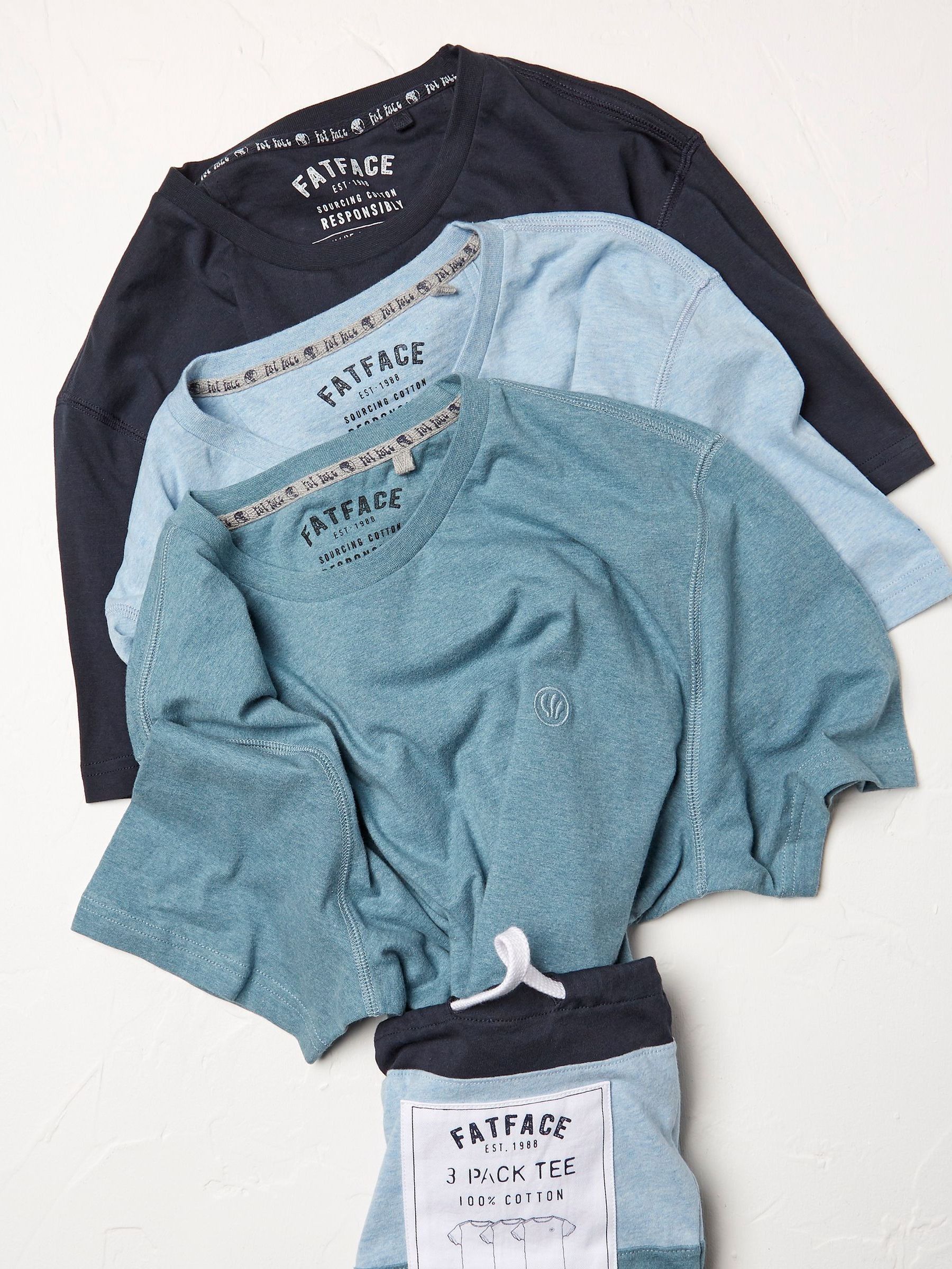 Blue T-Shirt 3 Pack - Image 1 of 4