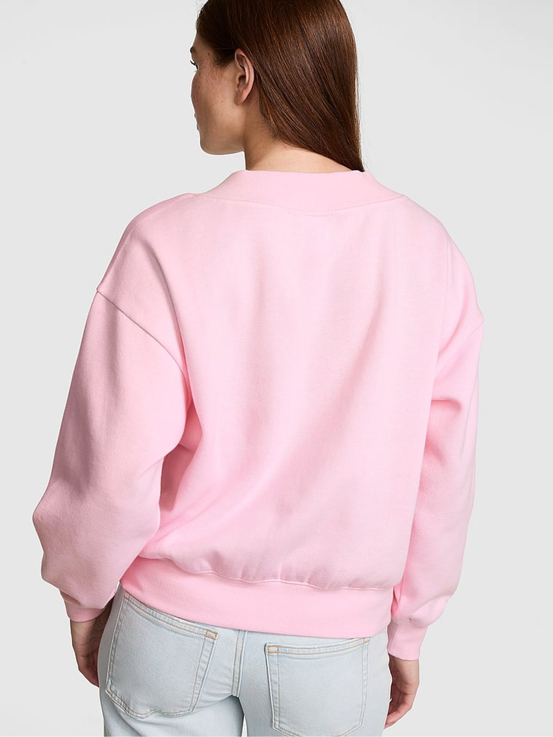 Coconut Pink V-Neck Sweatshirt - Image 2 of 2