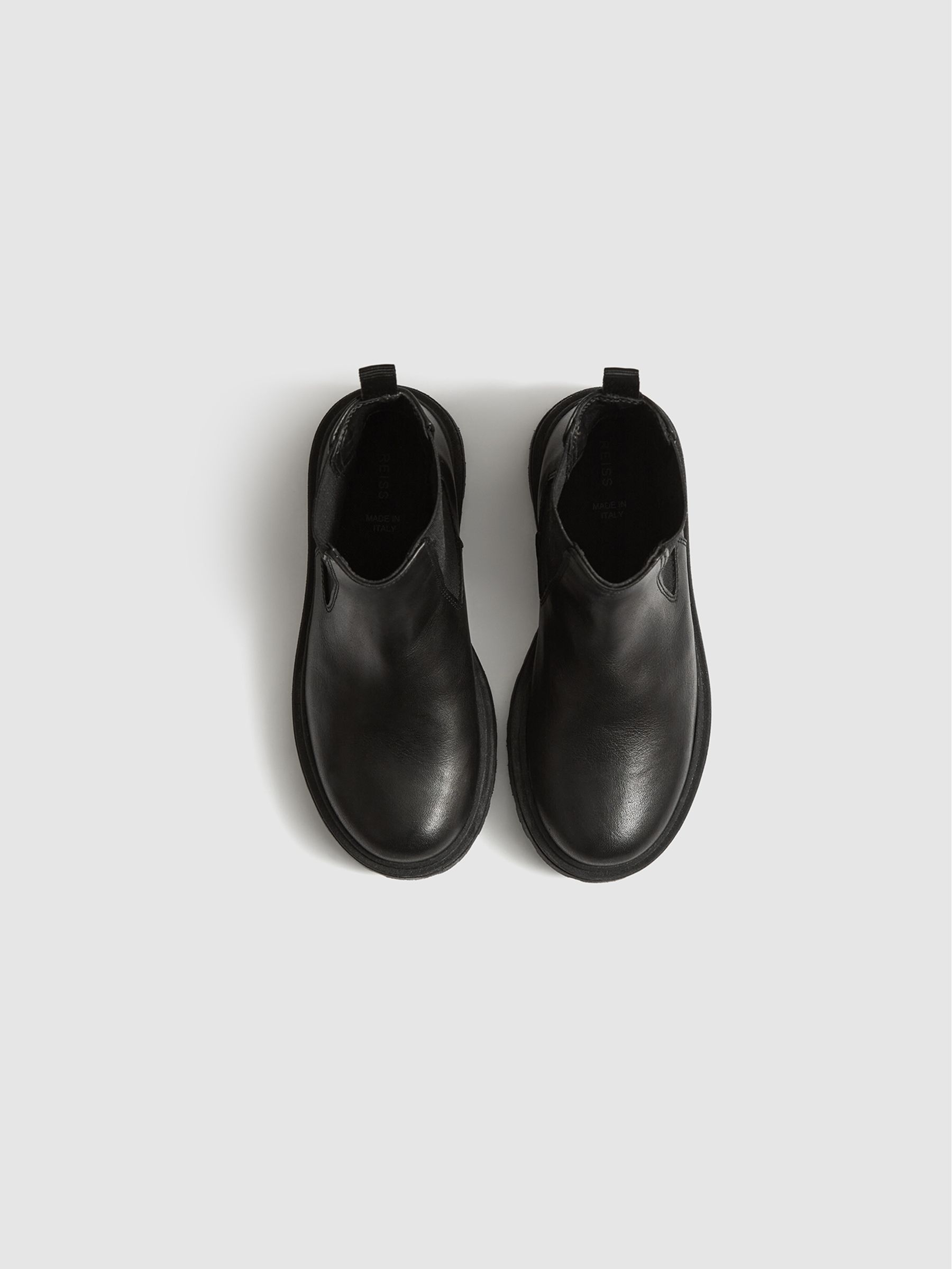 Leather Chelsea Boots in Black - Image 5 of 7