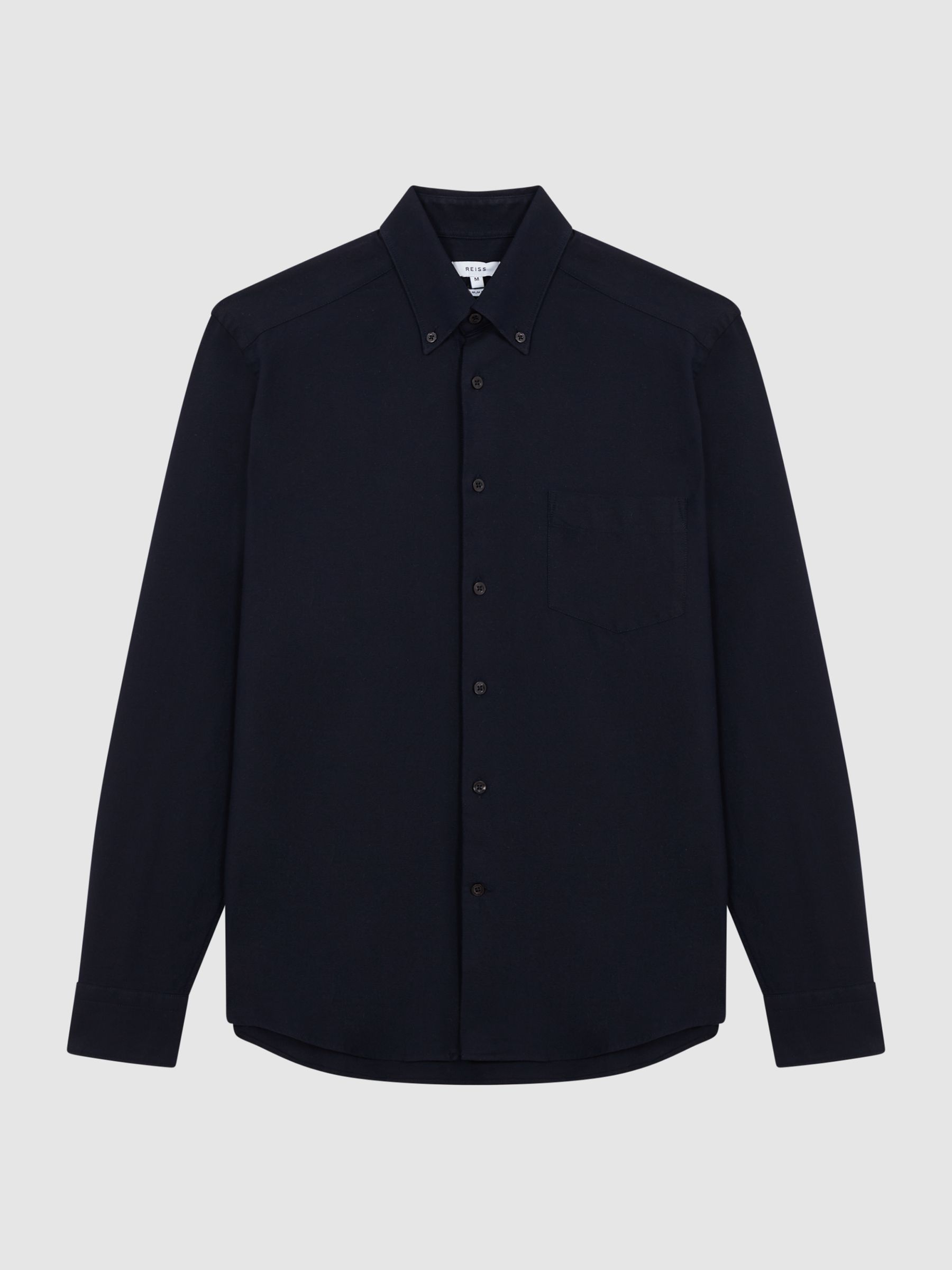Soft Wash Button Down Oxford Shirt in Navy - Image 2 of 8