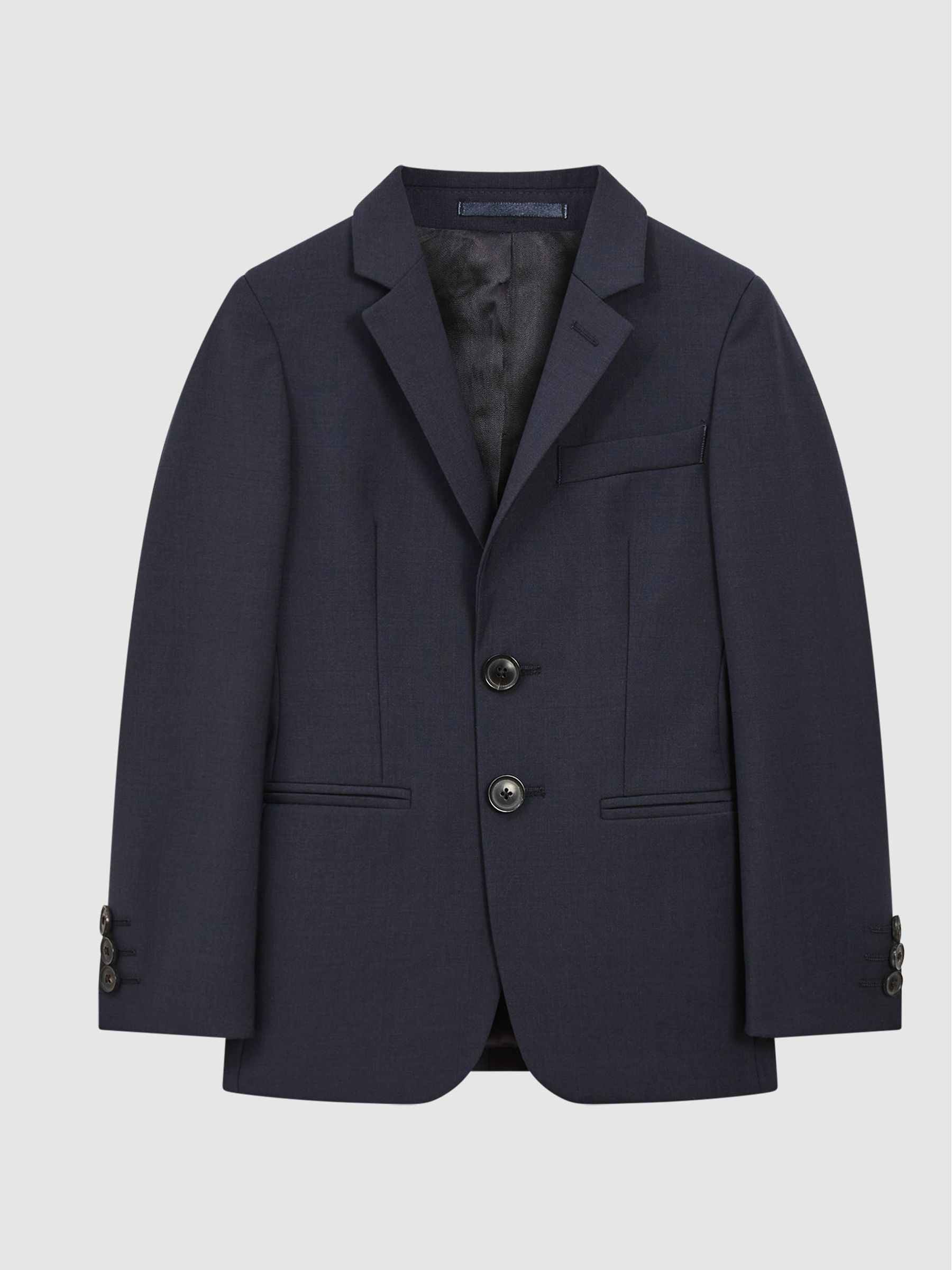 Senior Modern Fit Mixer Blazer in Navy - Image 2 of 6