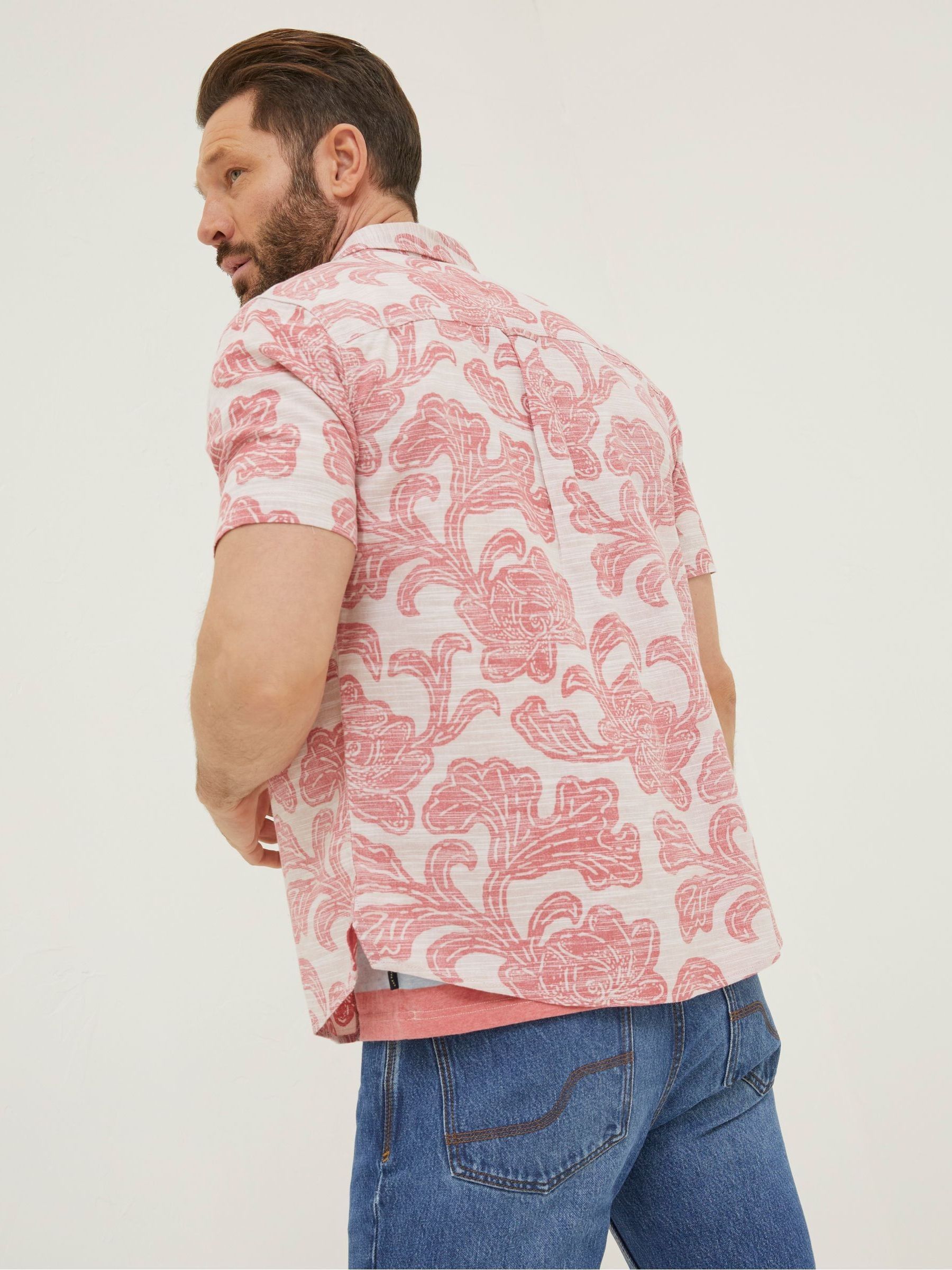 Pink Floral Block Print Shirt - Image 2 of 5