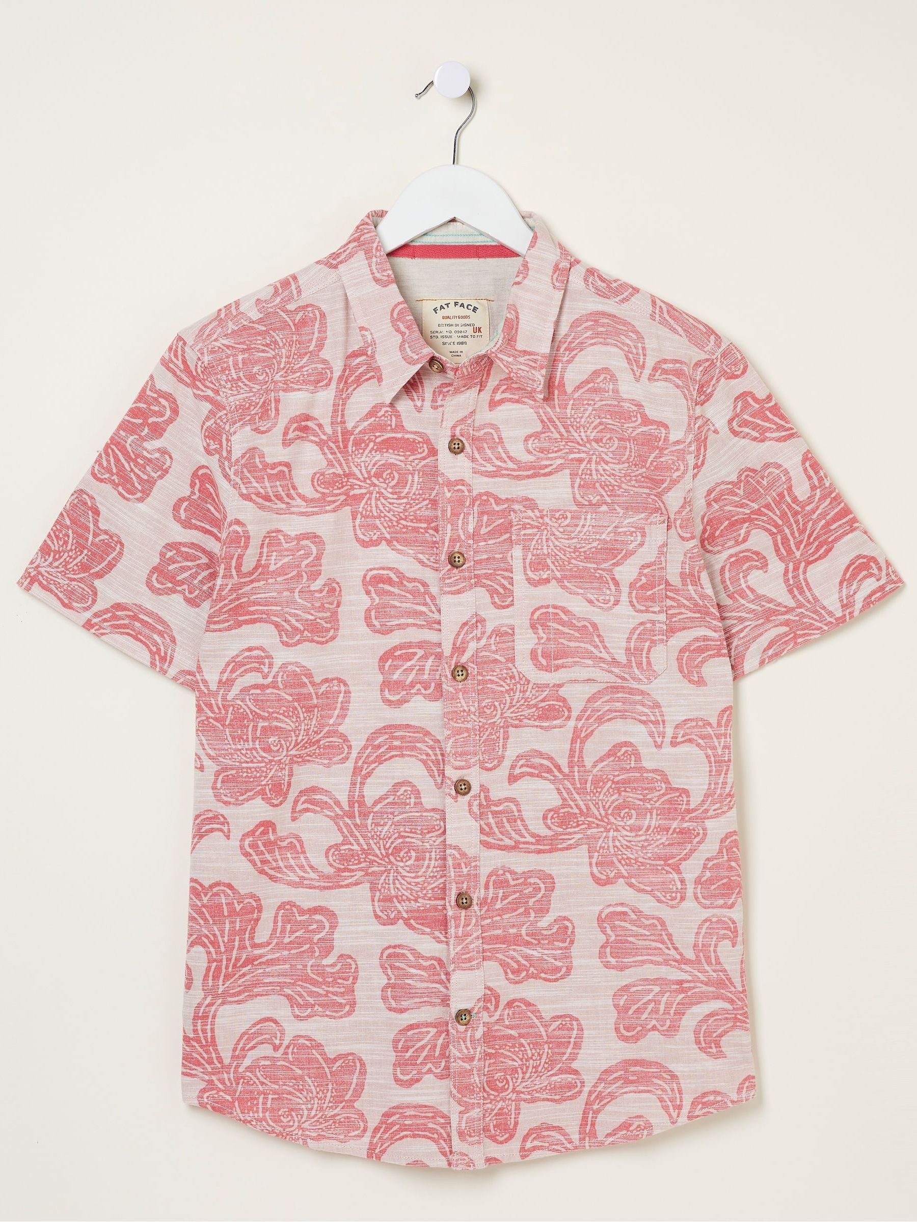 Pink Floral Block Print Shirt - Image 5 of 5