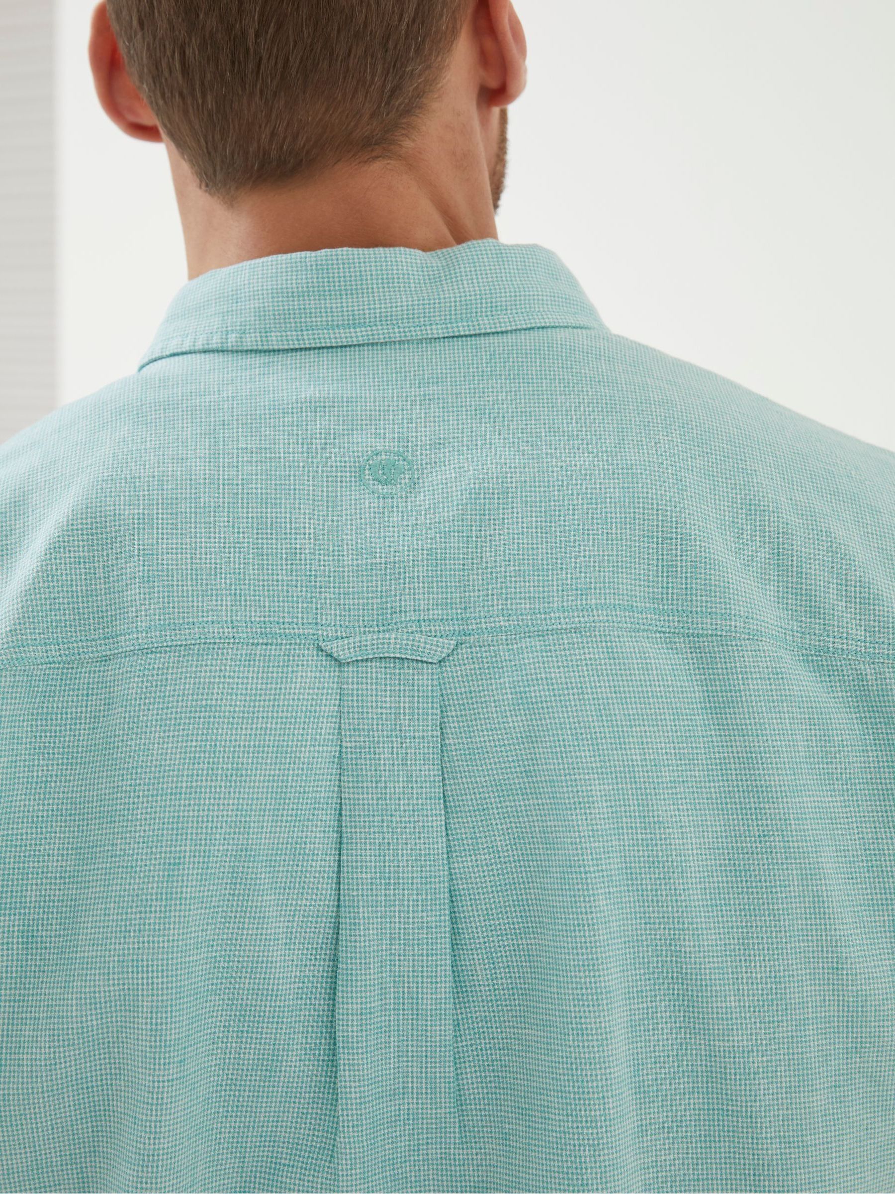 Green Bugle Micro Check Shirt - Image 4 of 6