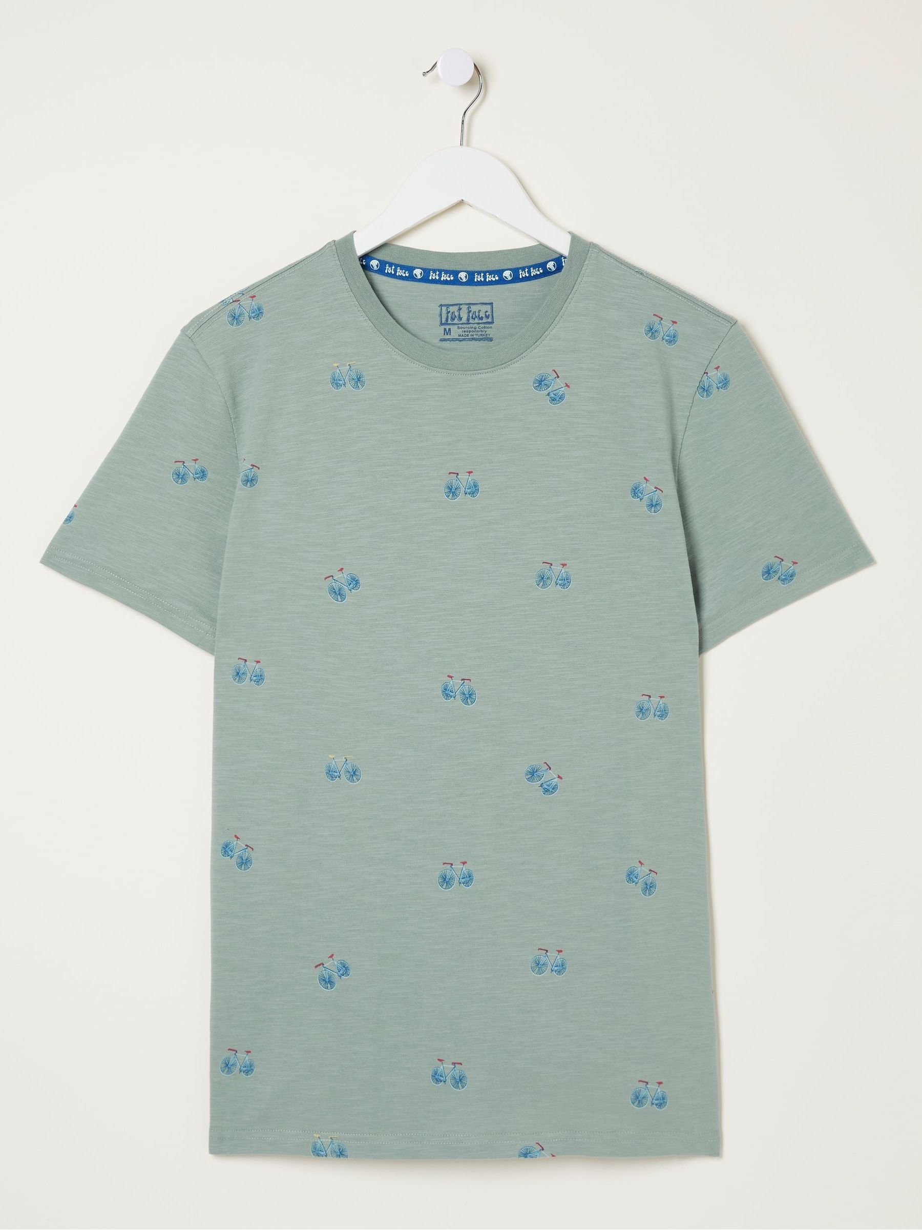 Green Bike Print T-Shirt - Image 5 of 5