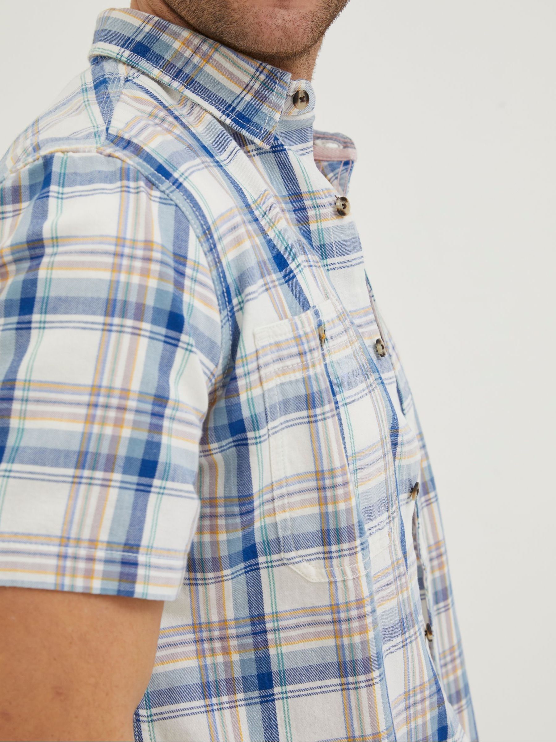 Blue Gibbard Check Shirt - Image 3 of 4