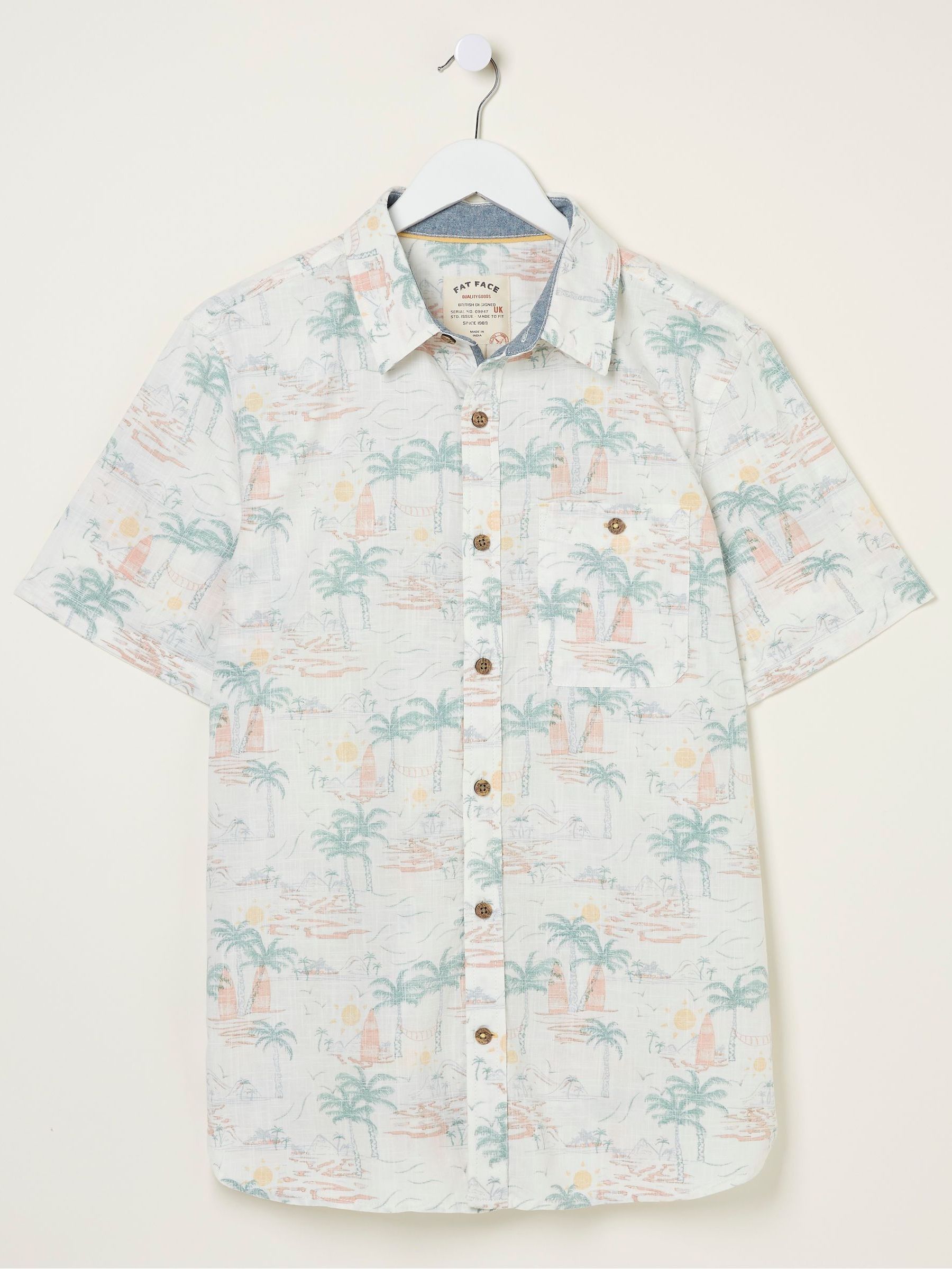 White Surf Print Shirt - Image 4 of 4